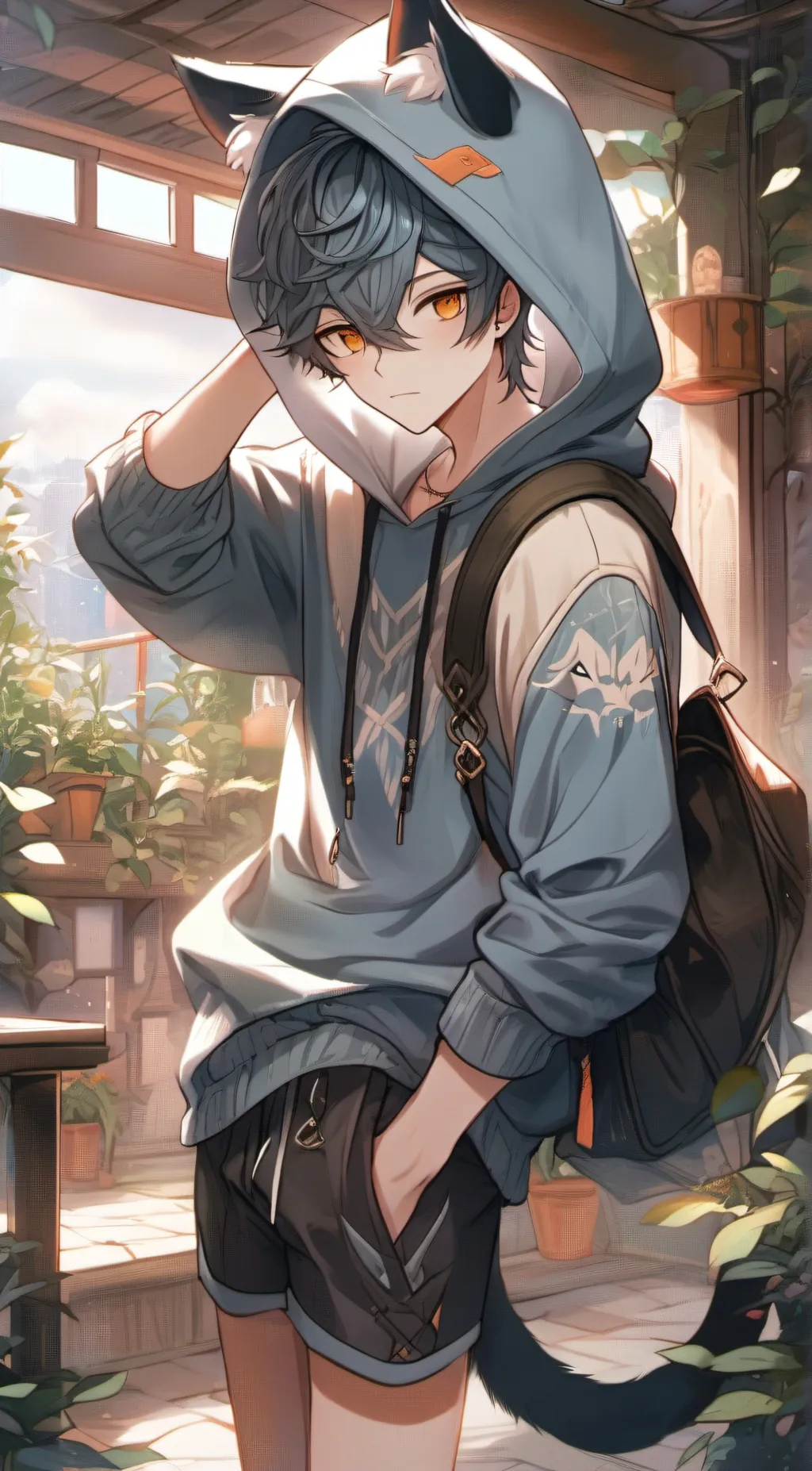 ai character: soft james background