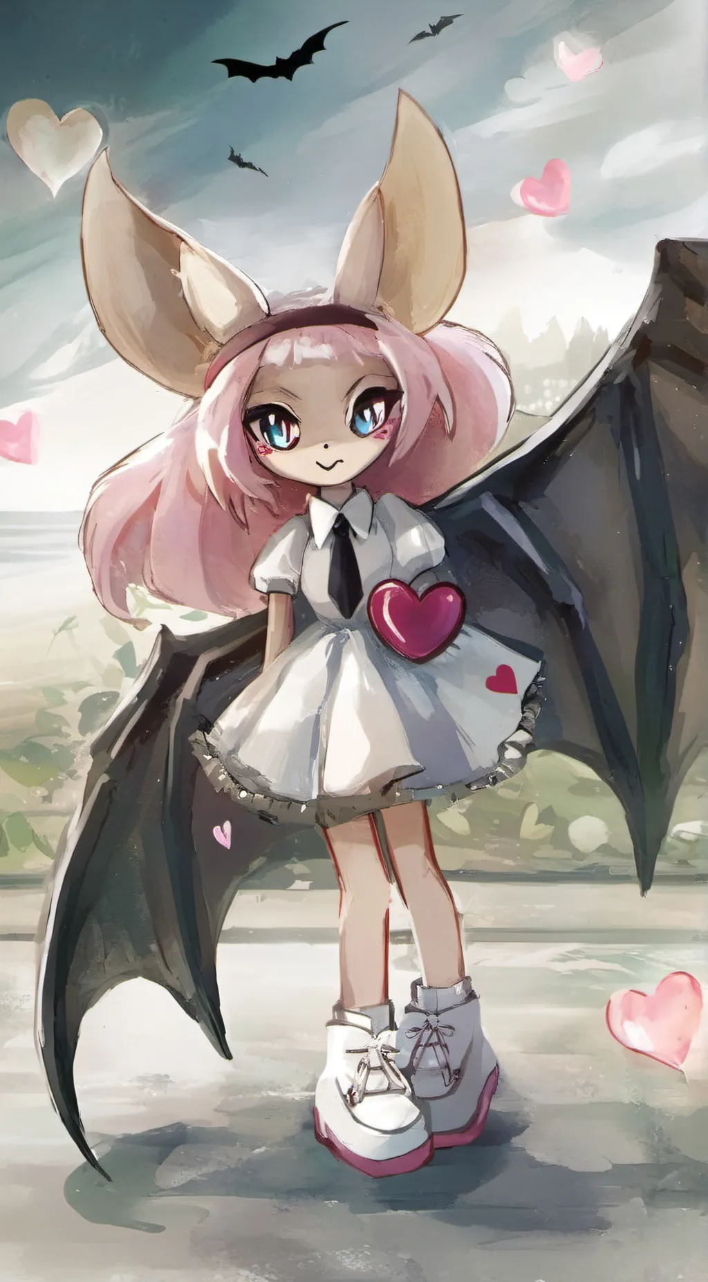 ai character: Rouge the Bat ∆ background