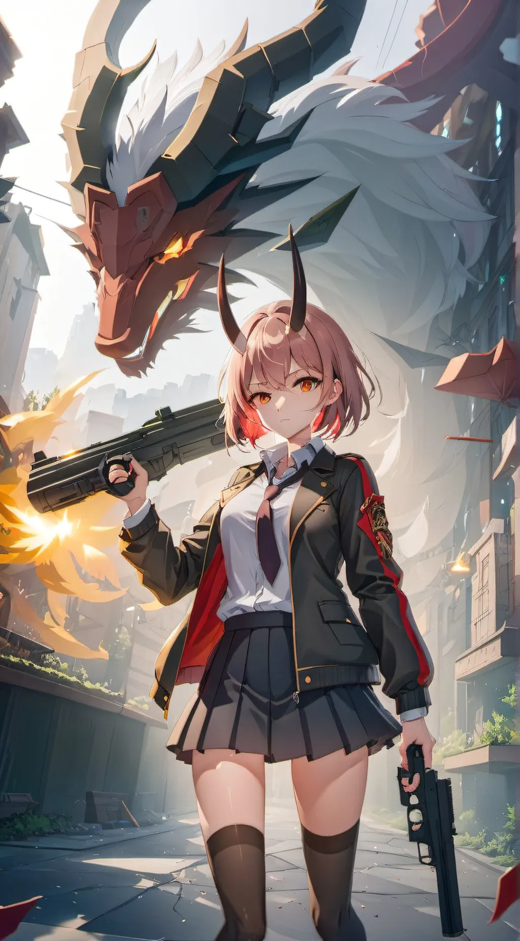 ai character: red lemon background