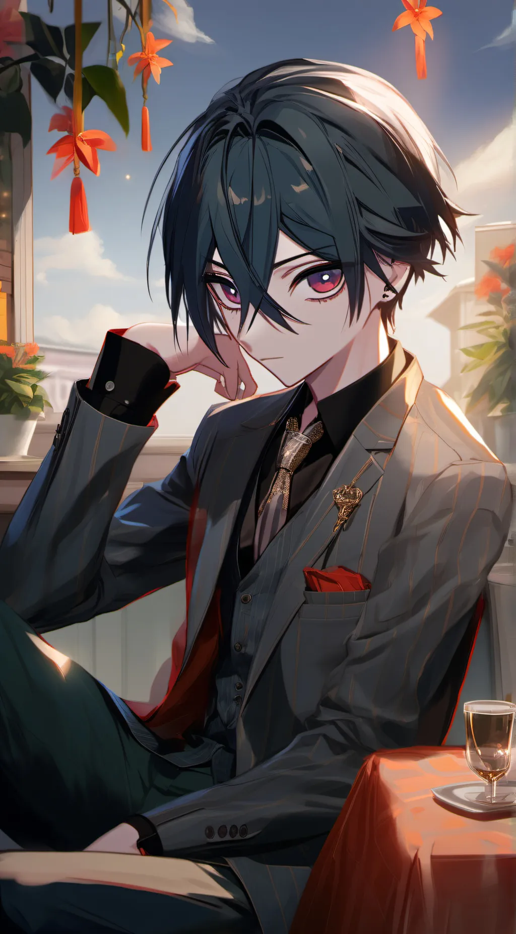 ai character: Shuich saihara background