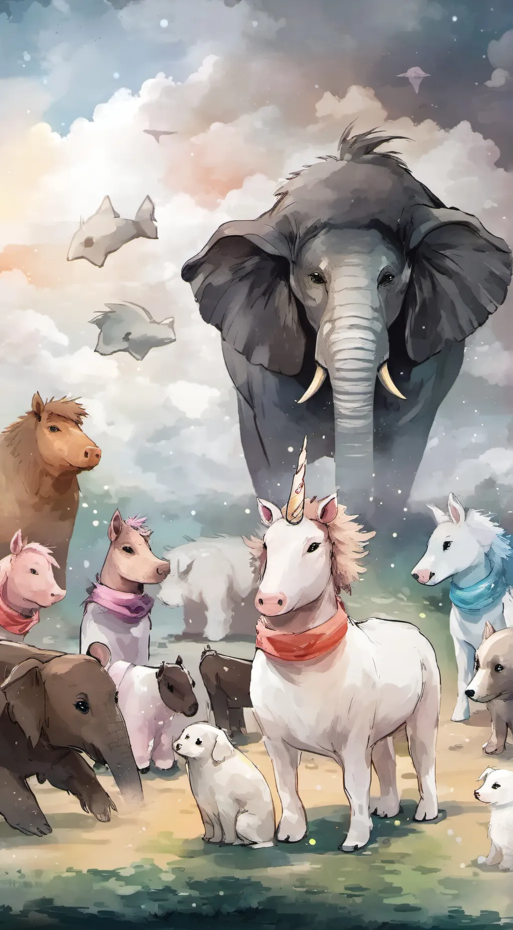 ai character: Smiling Critters!! background