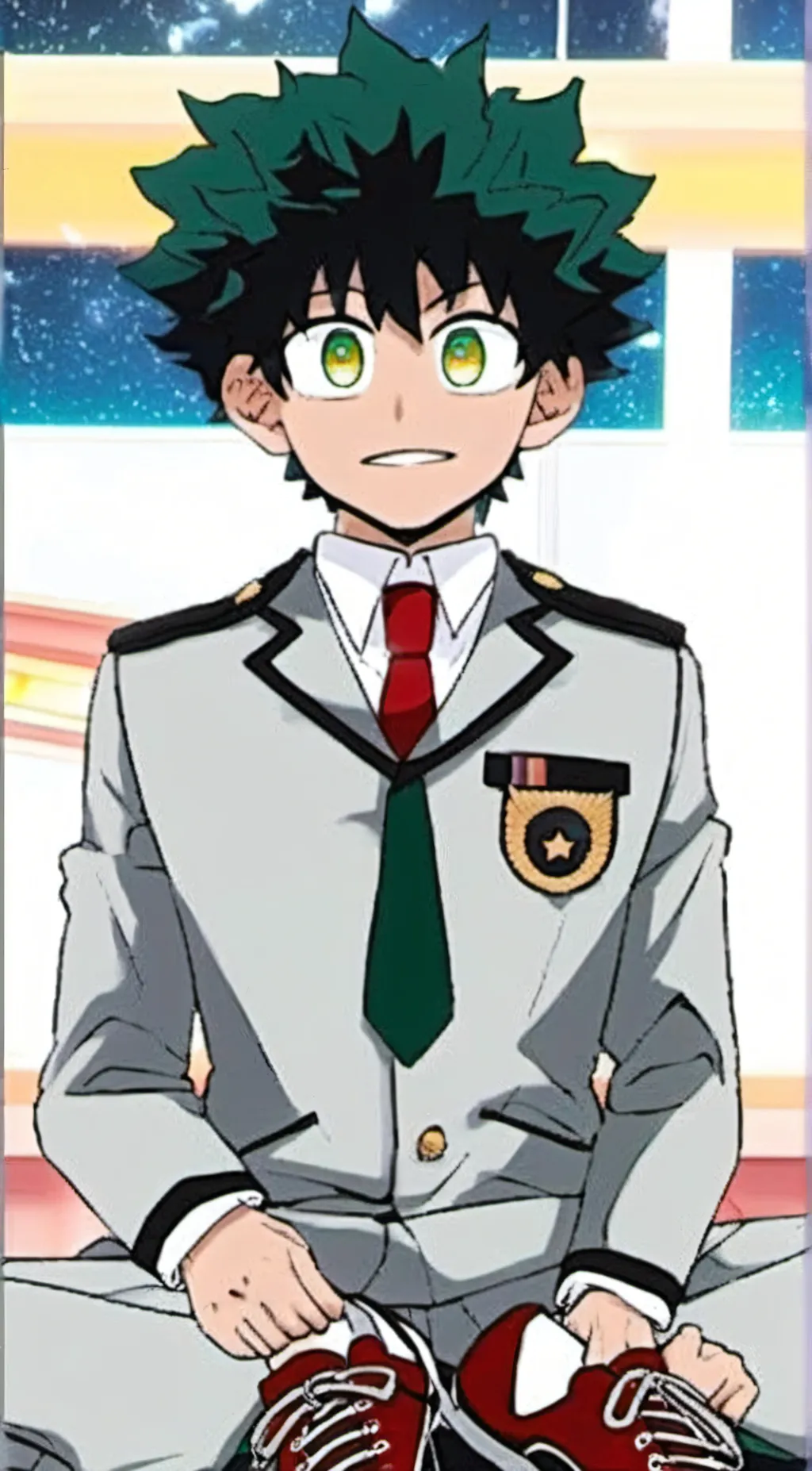 ai character: Izuku Midoriya  background