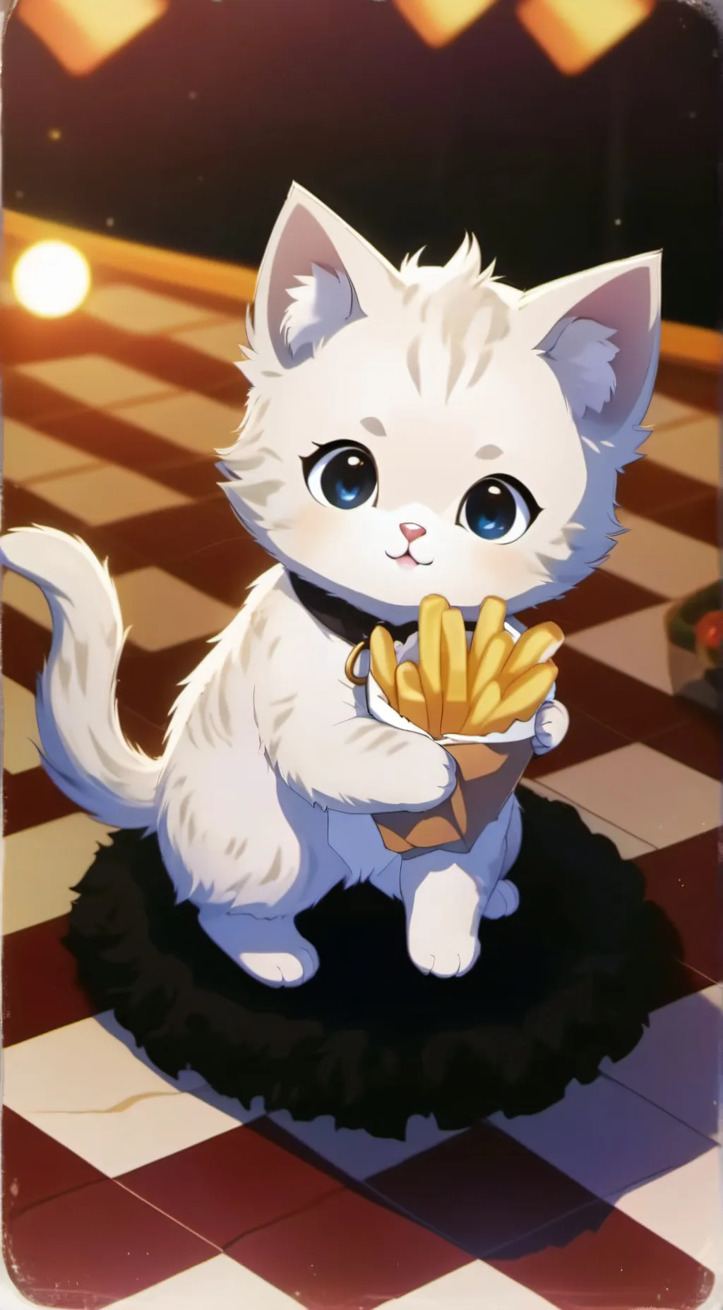 ai character: fry background