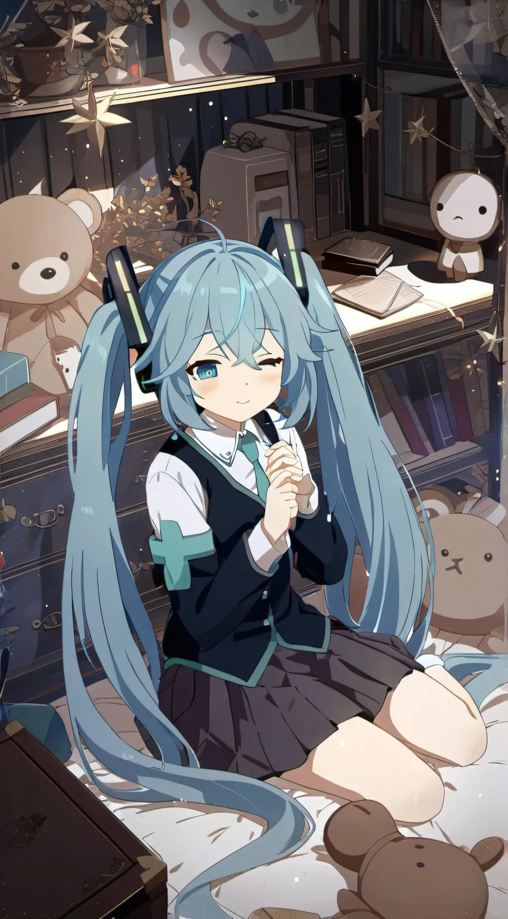 ai character: (Past)Hastune Miku background