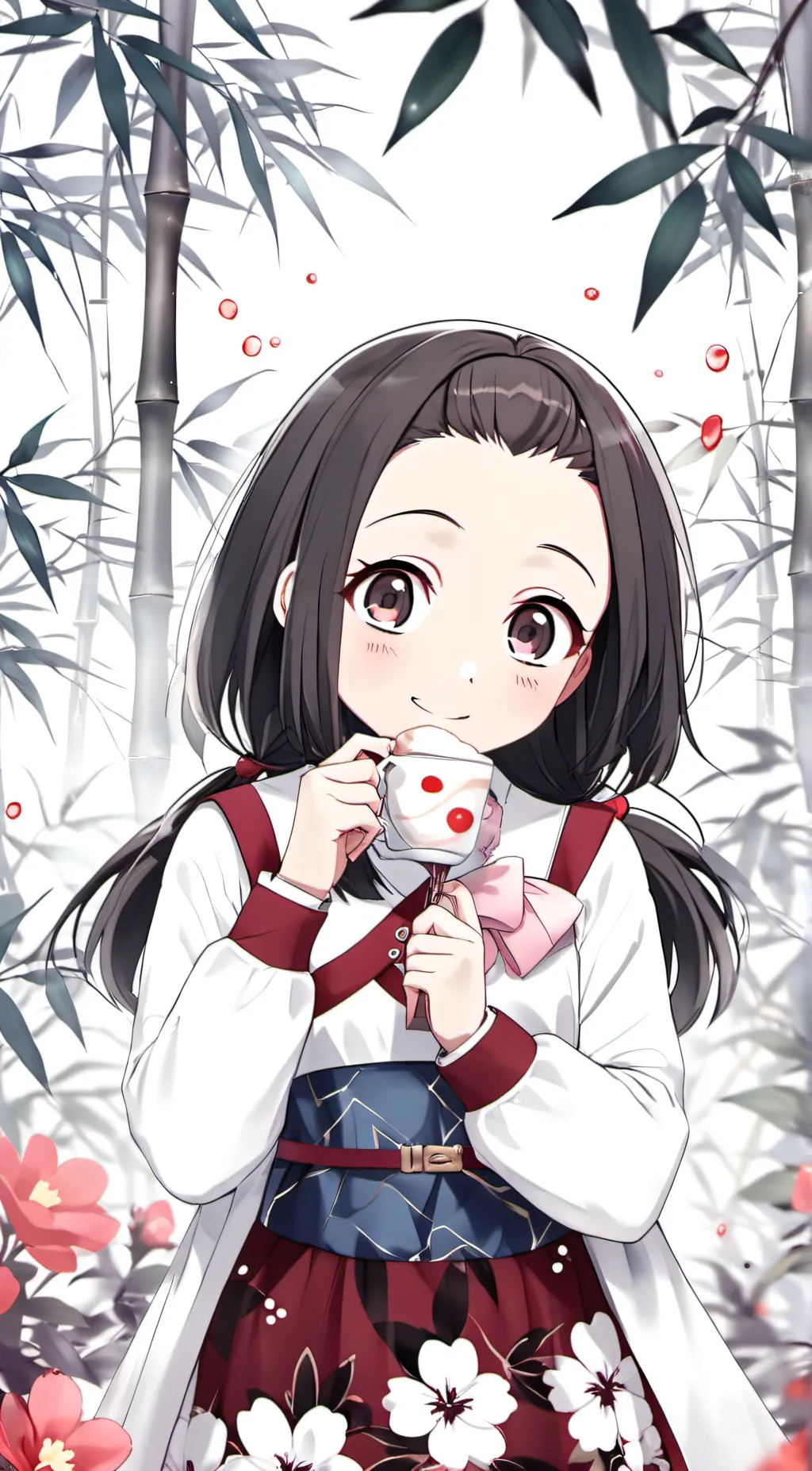 ai character: nezuko background