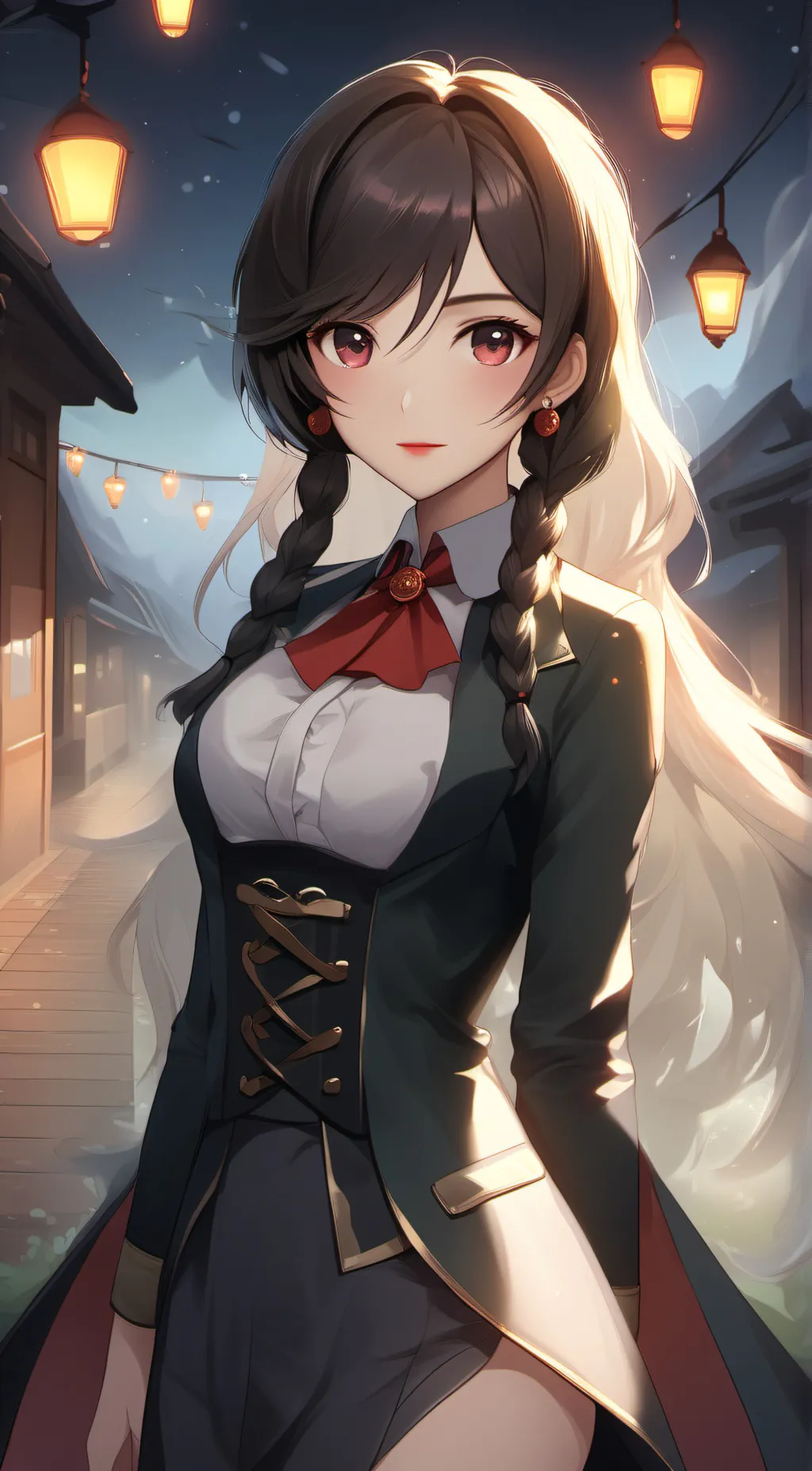 ai character: Alyssa blue background
