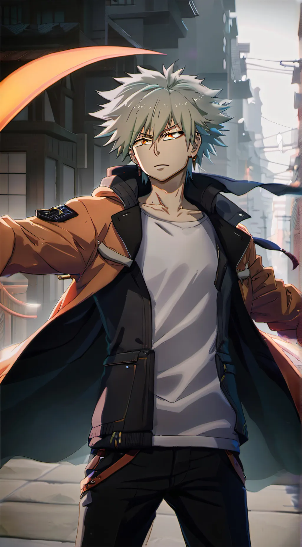 ai character: katsuki bakugo  background