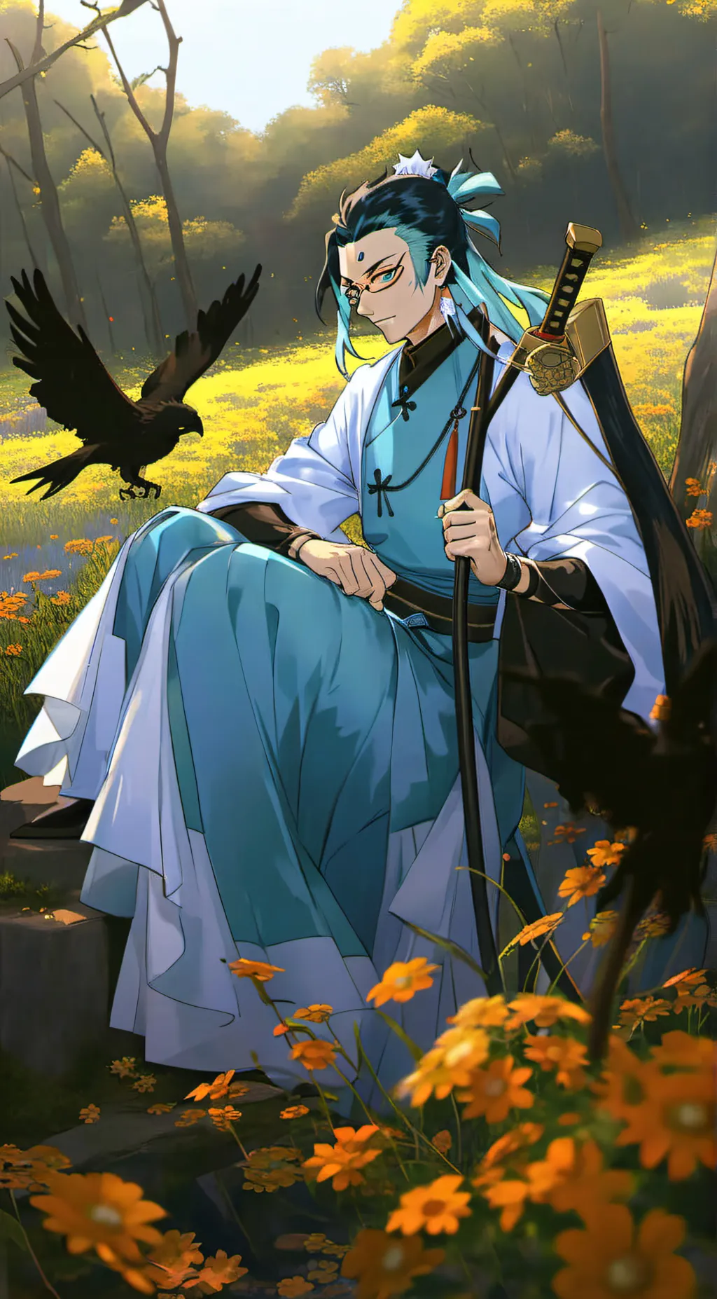 ai character: muichiro  background