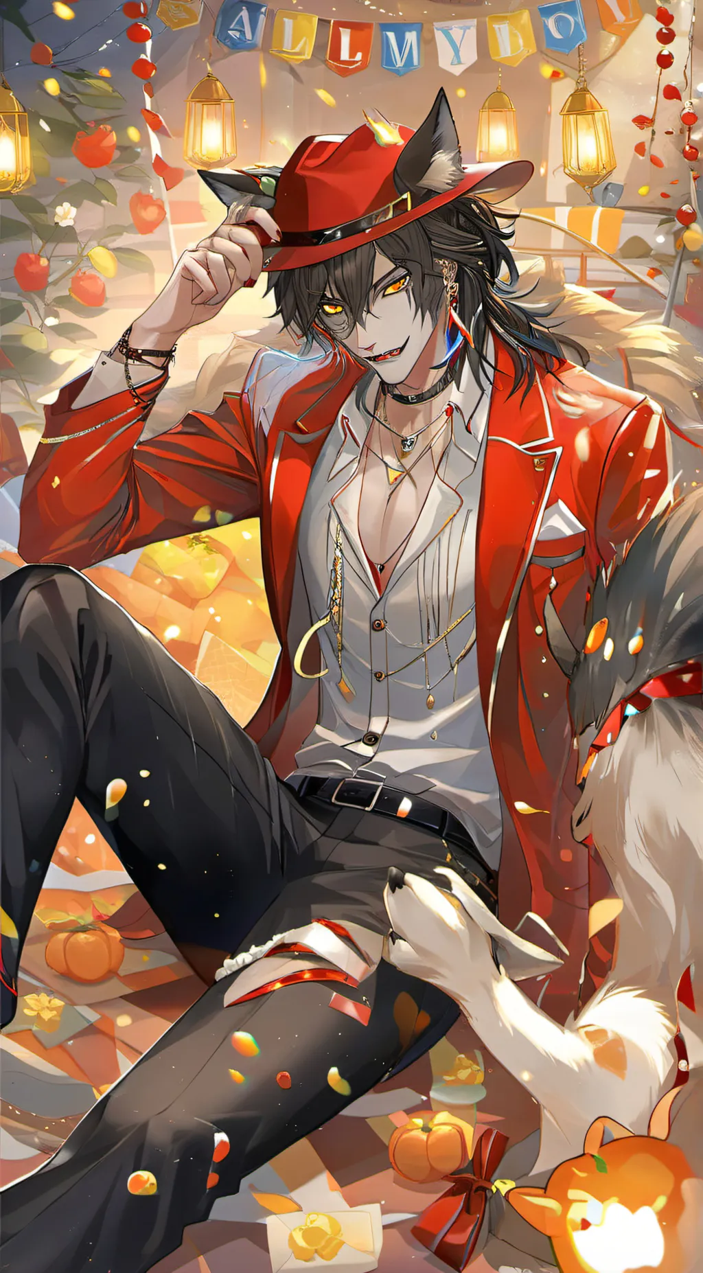 ai character: Blood wolf killer background