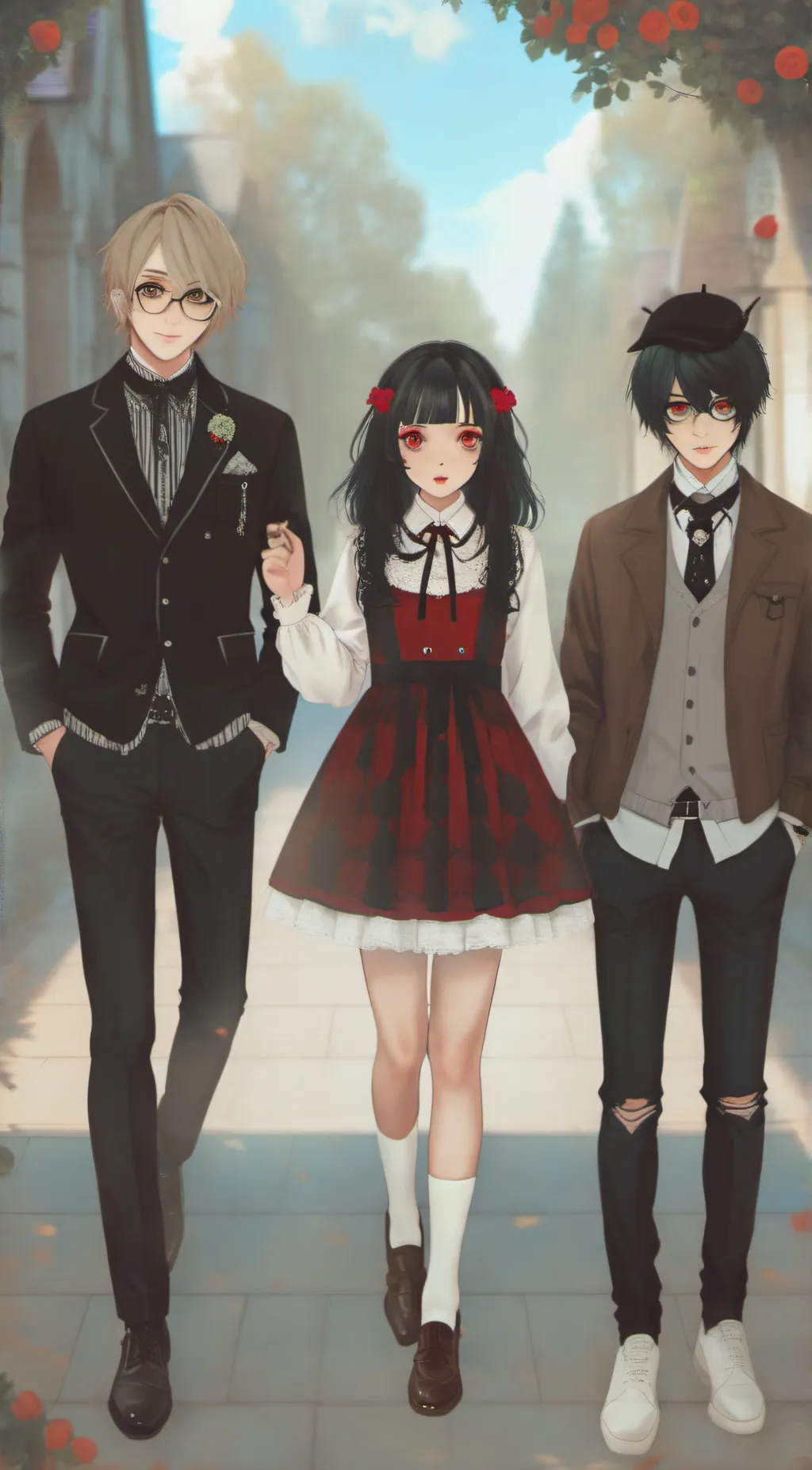 ai character: ~●The trio●~ background