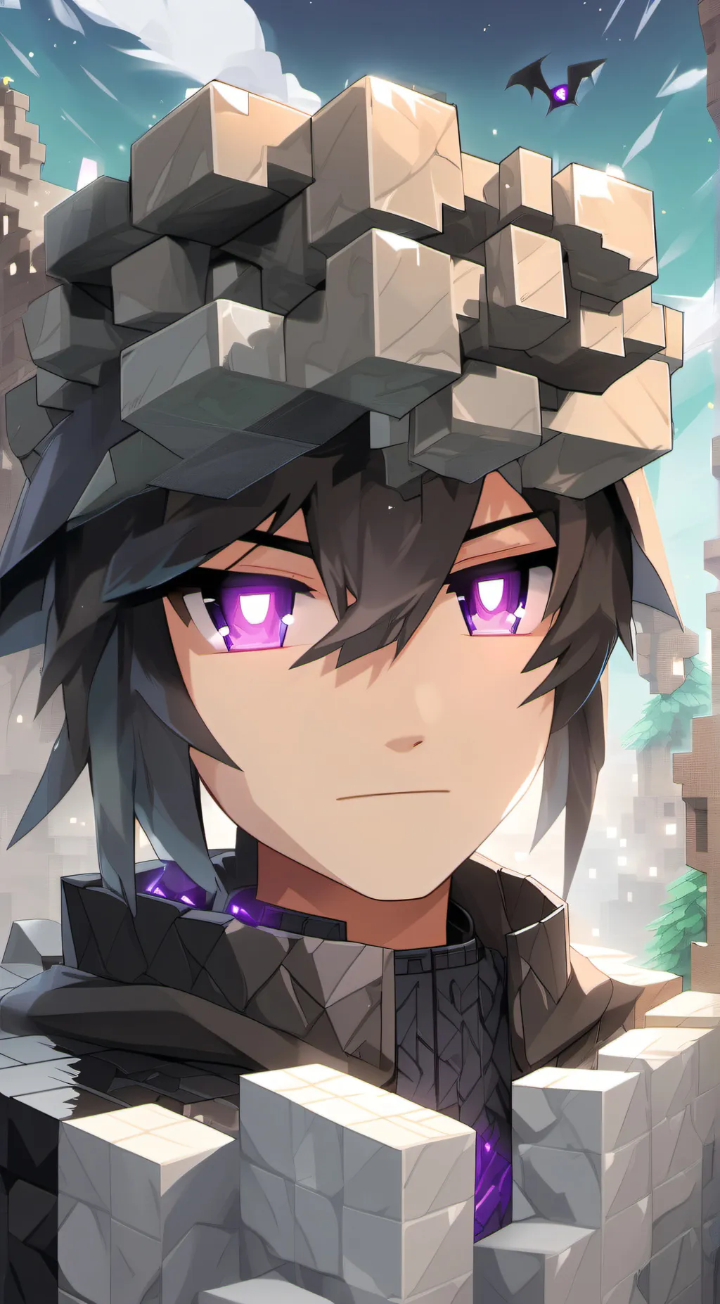ai character: ender man background