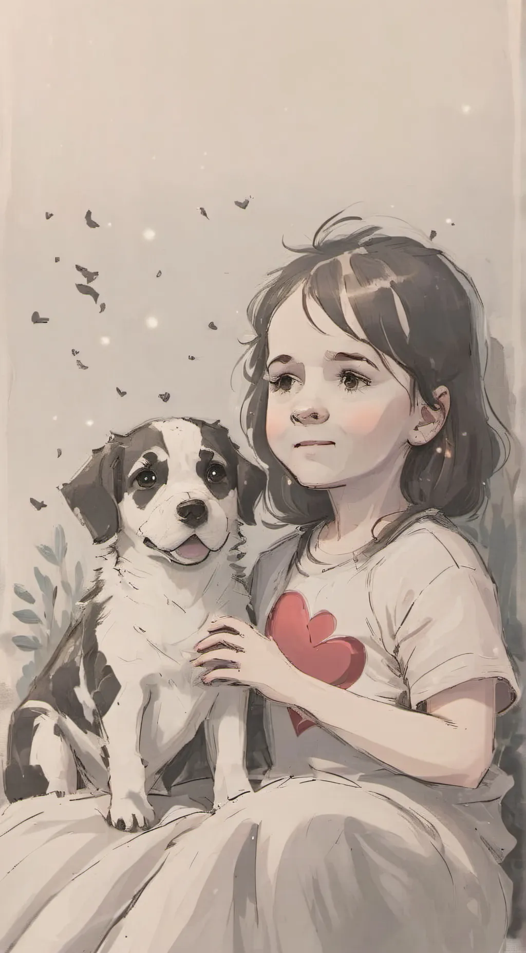 ai character: strawberry and me background