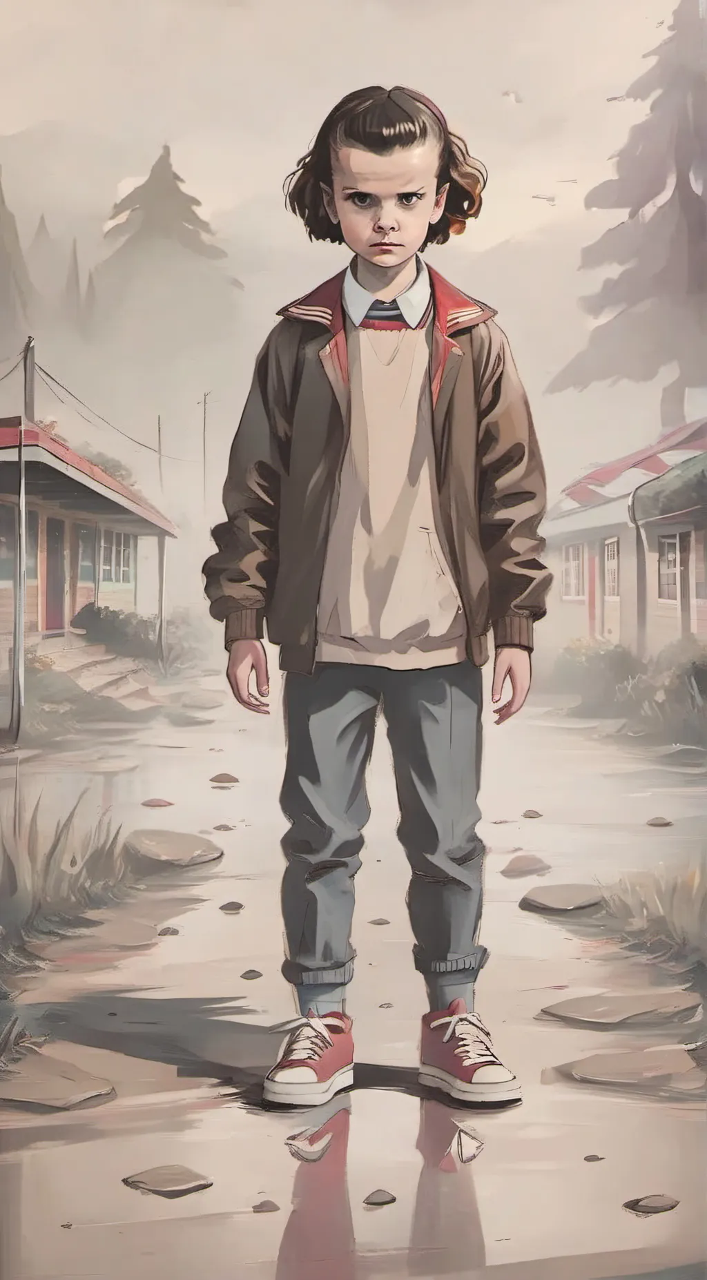 ai character: Eleven/eleven  background