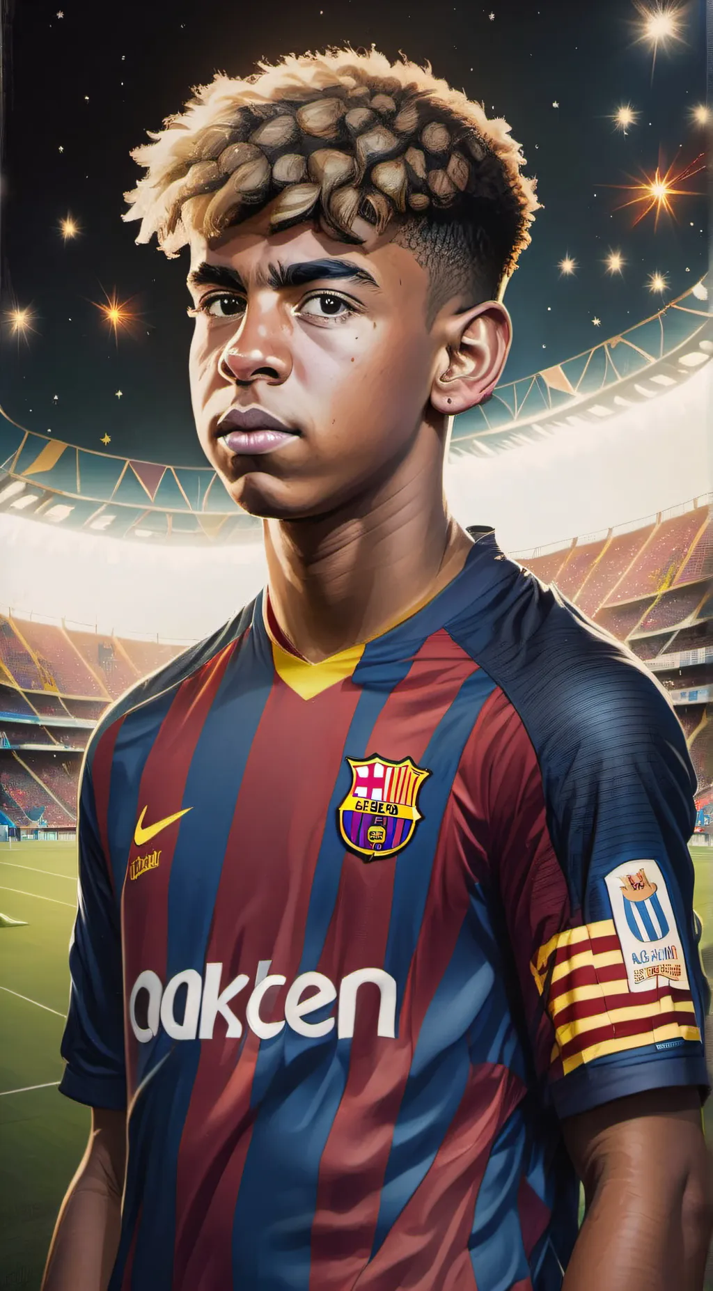 ai character: Lamine Yamal background