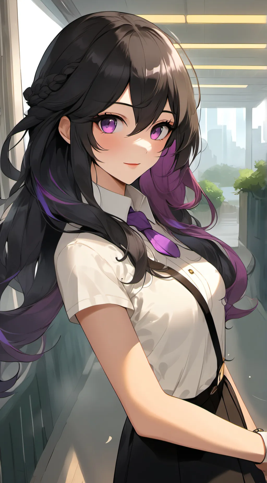 ai character: Zoey Allen (new) background