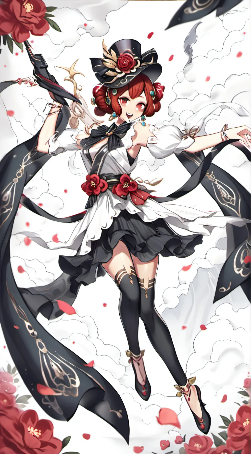 ai character: Digital circus background