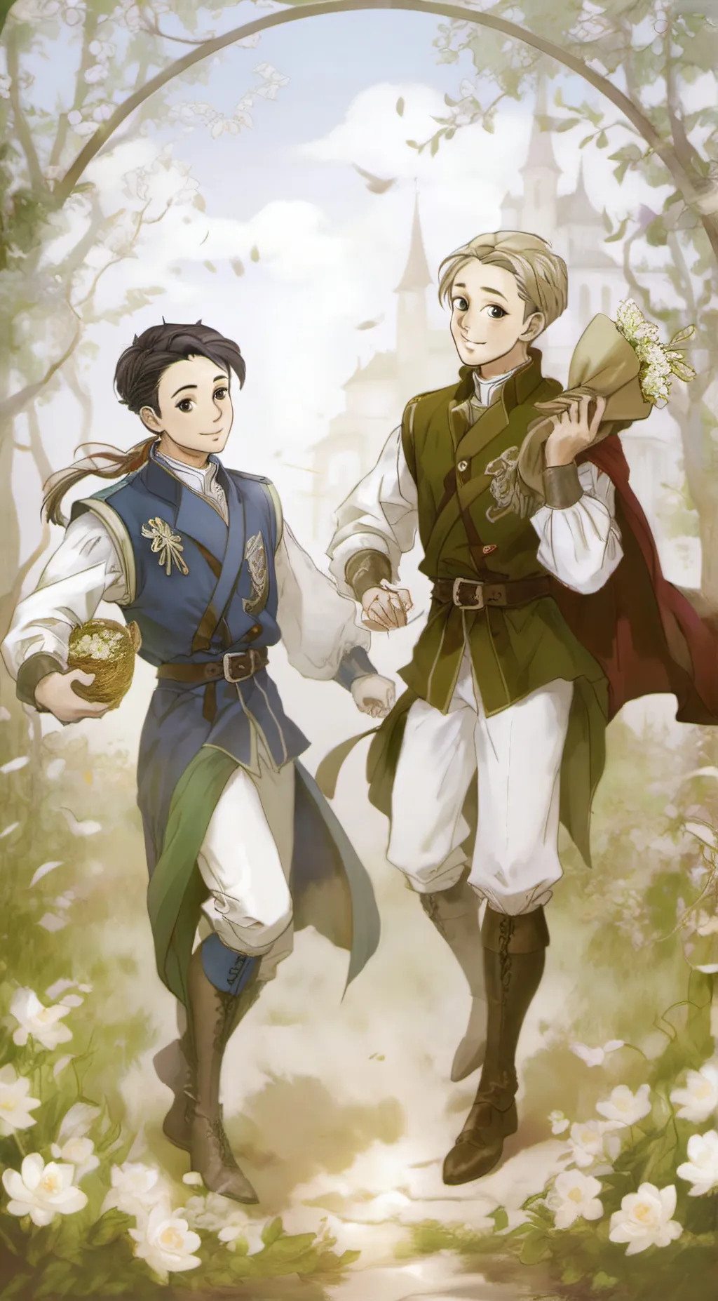 ai character: Loki and Thor  background