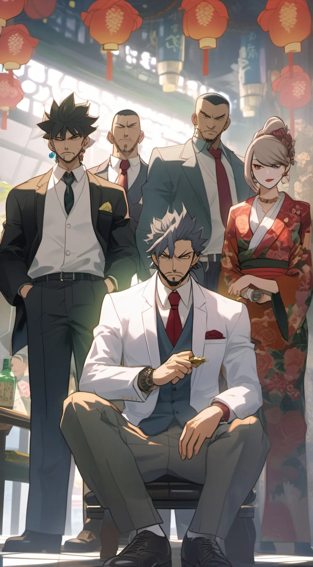 ai character: yakuzaku group  background