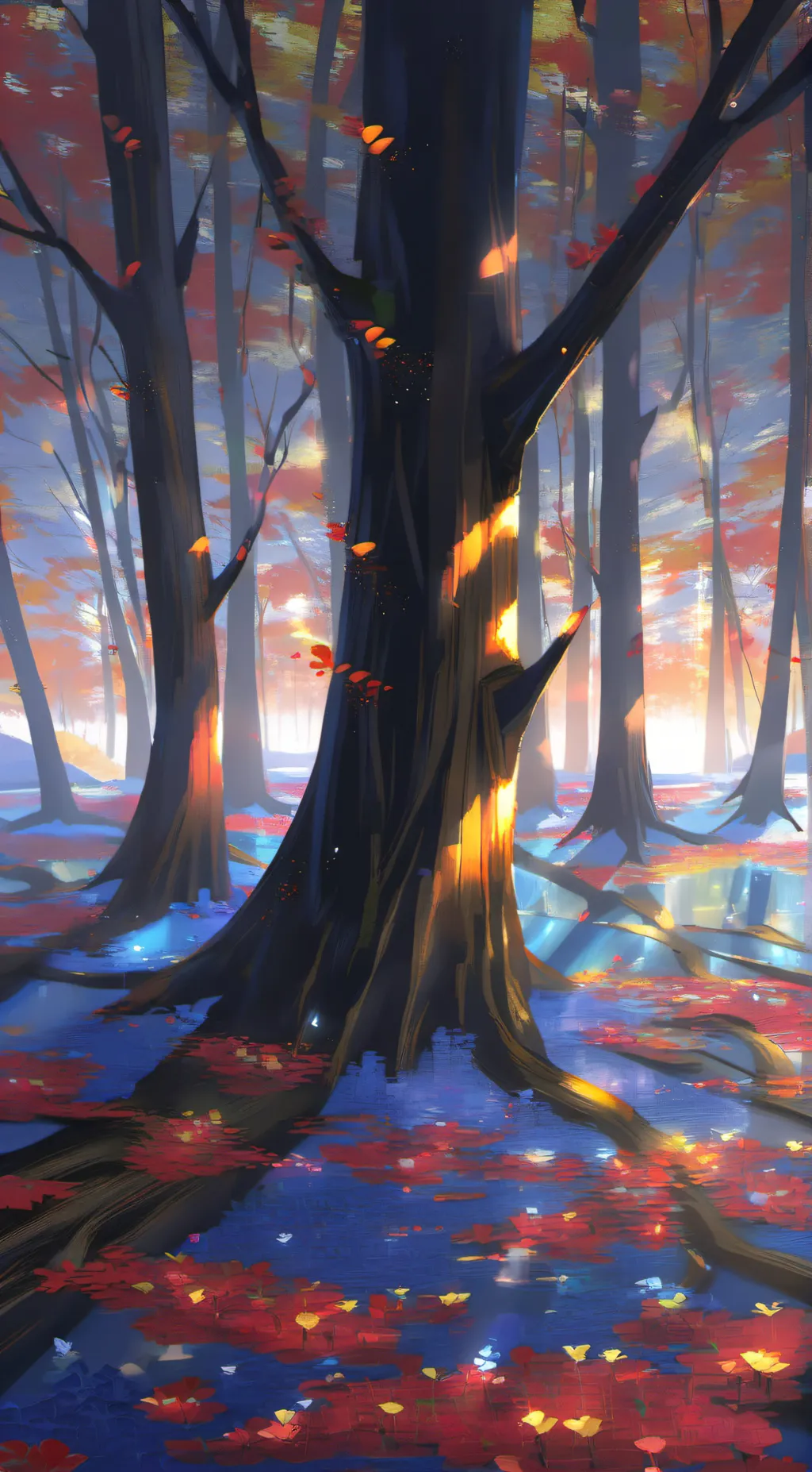 ai character: Tree background
