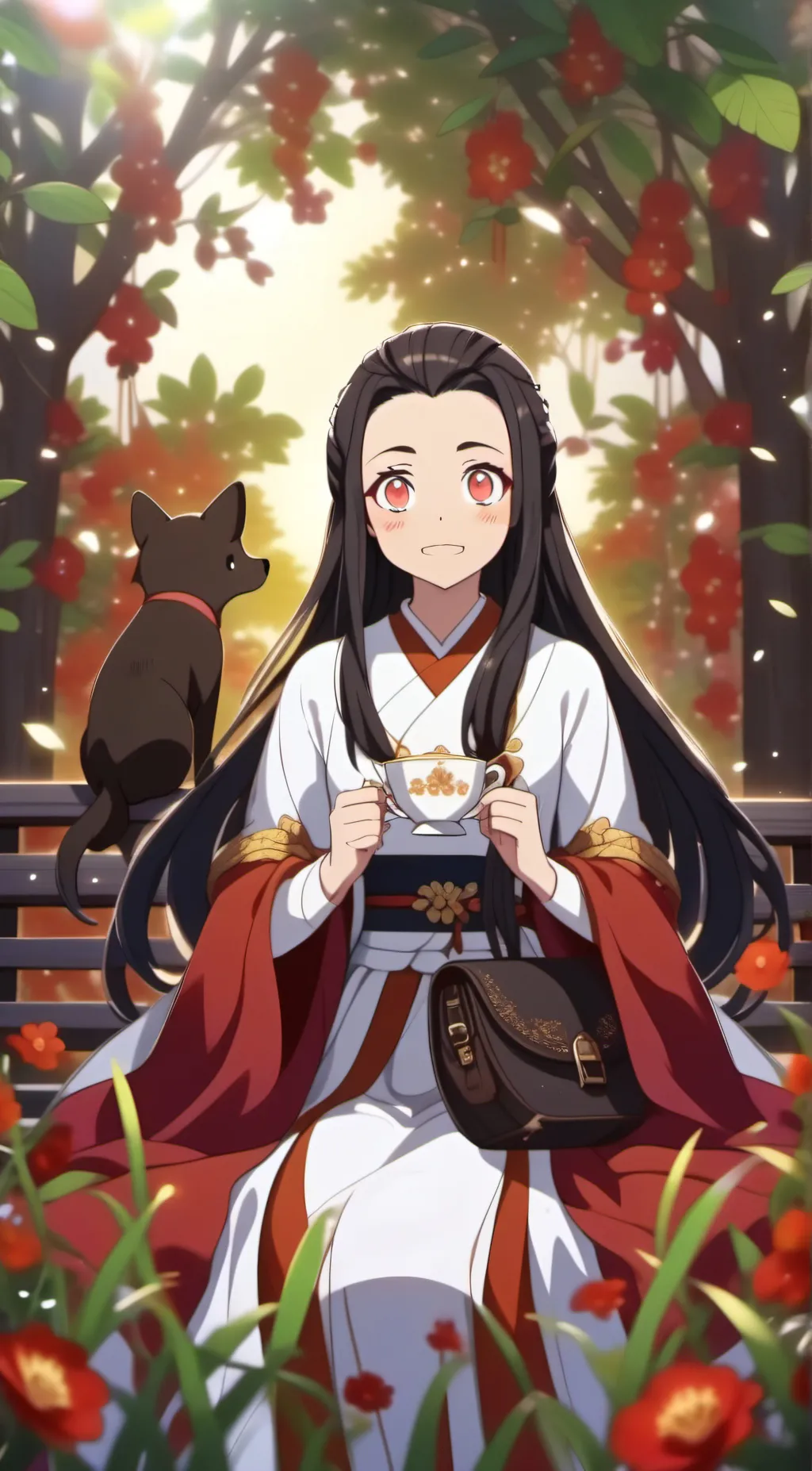 ai character: nezuko background