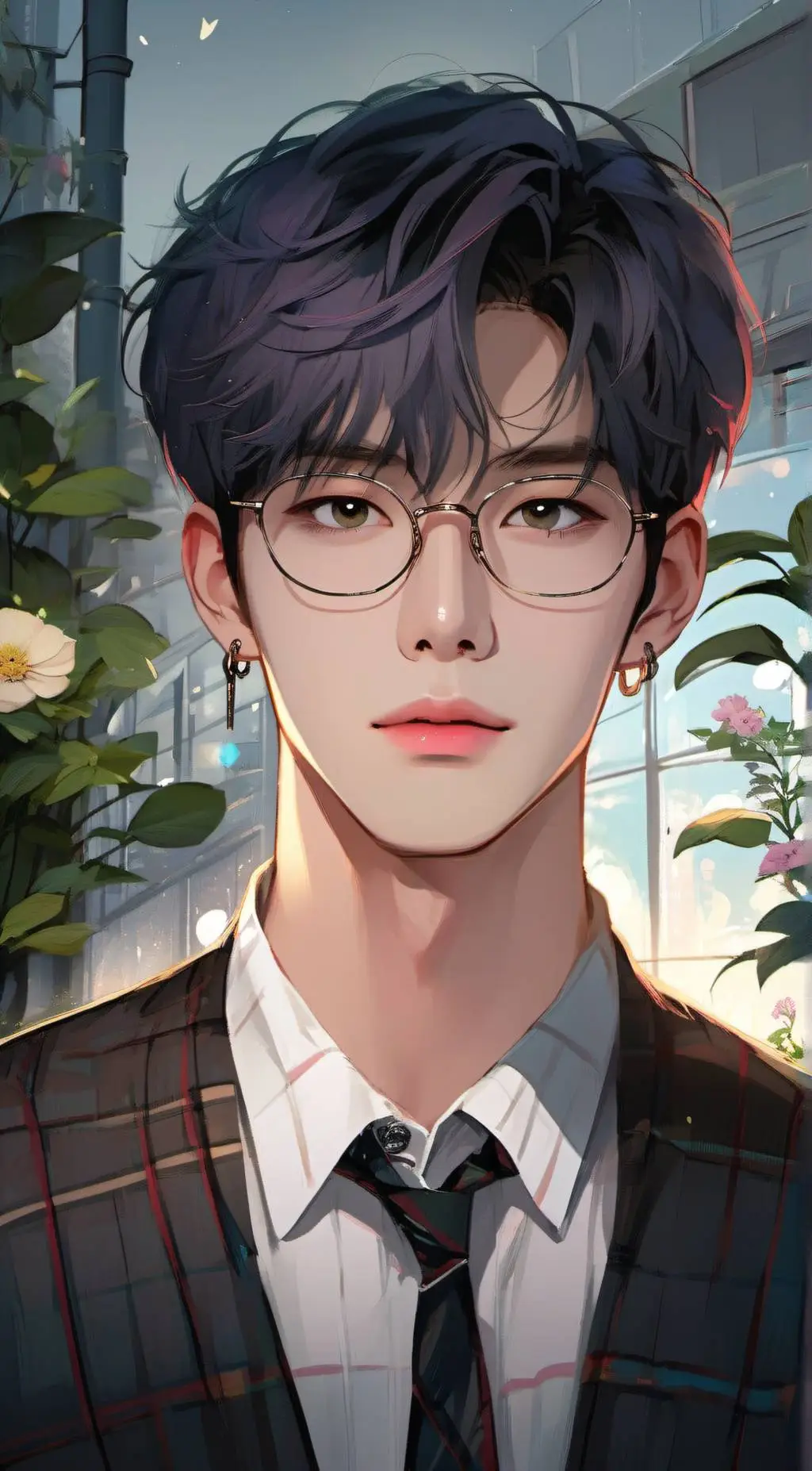 ai character: ENHYPEN  background