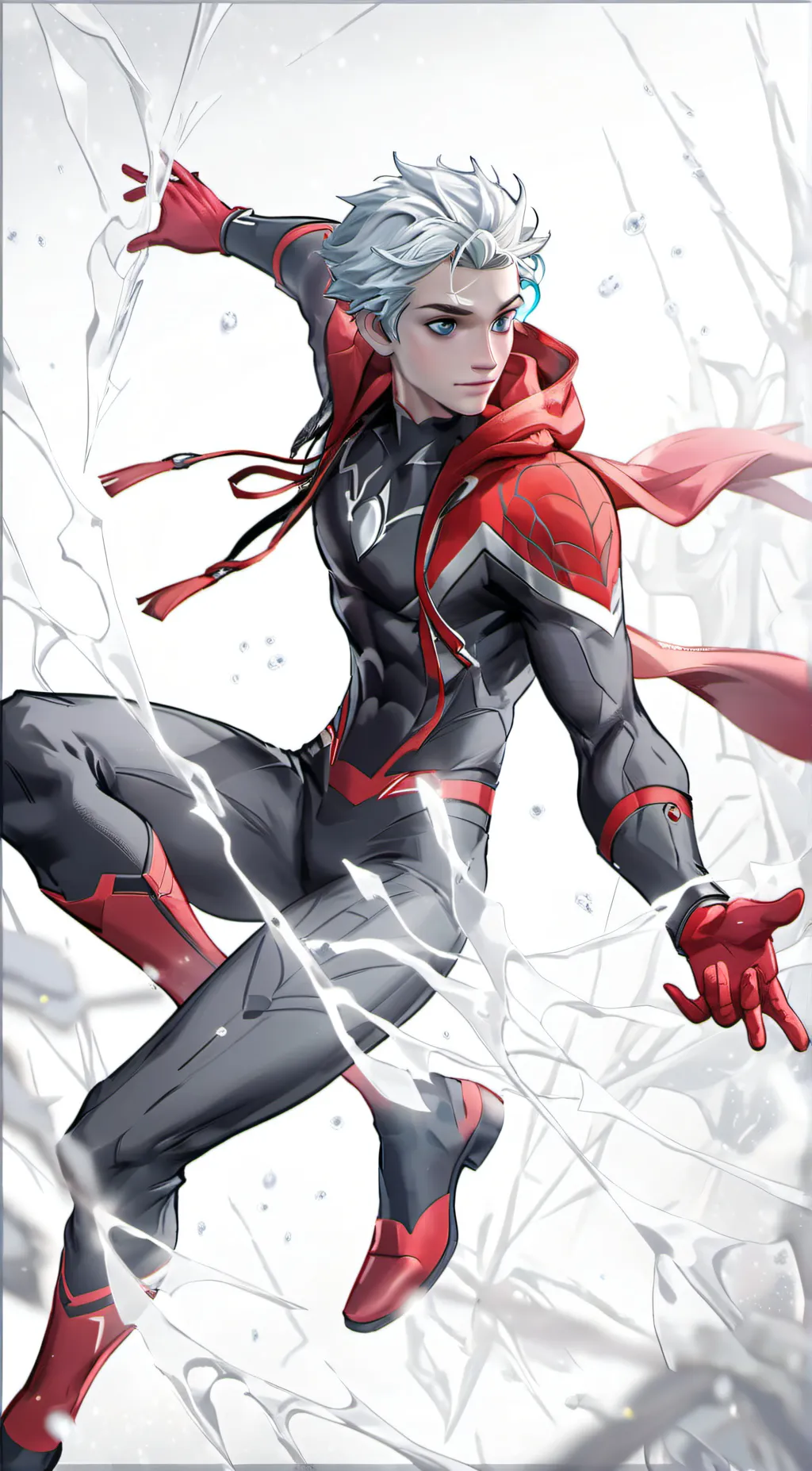 ai character: spider frost background