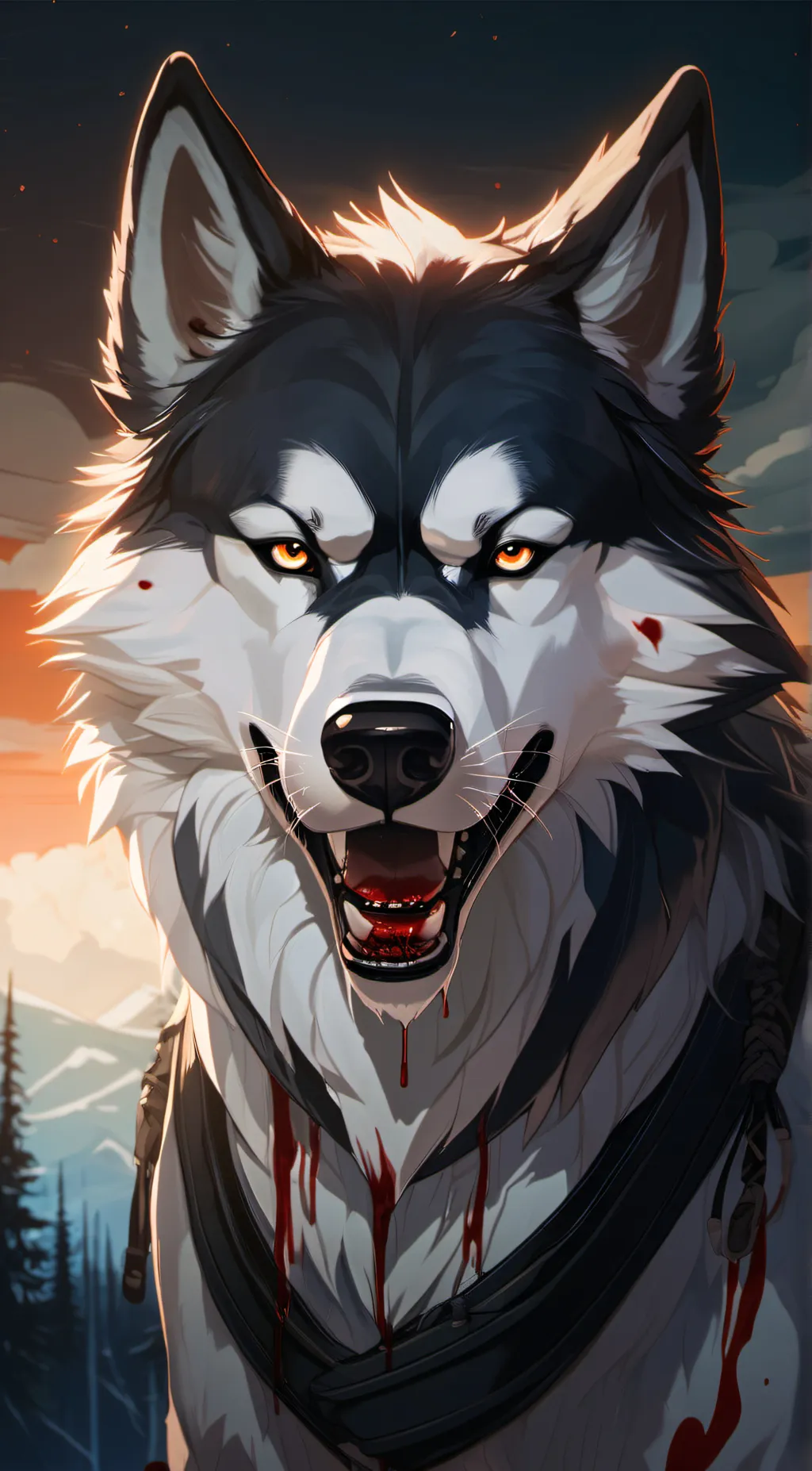 ai character: wolf background