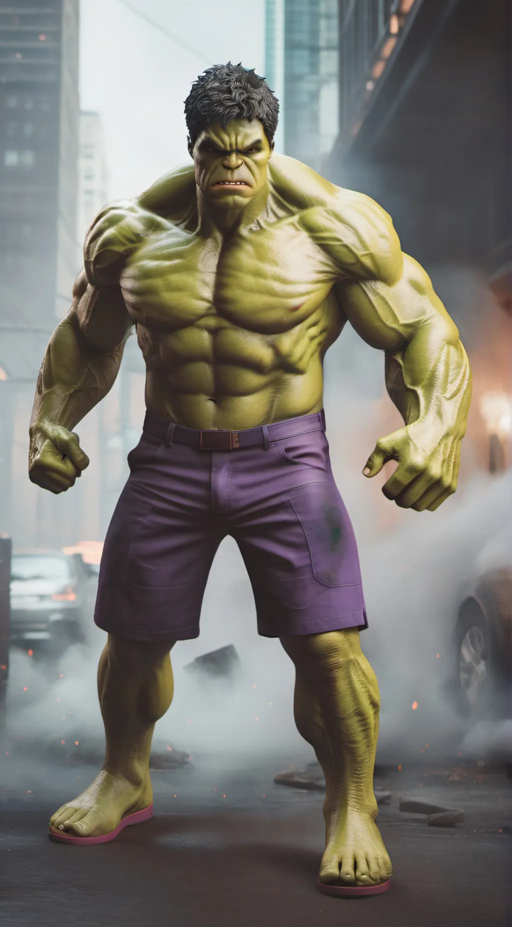 ai character: The Hulk background
