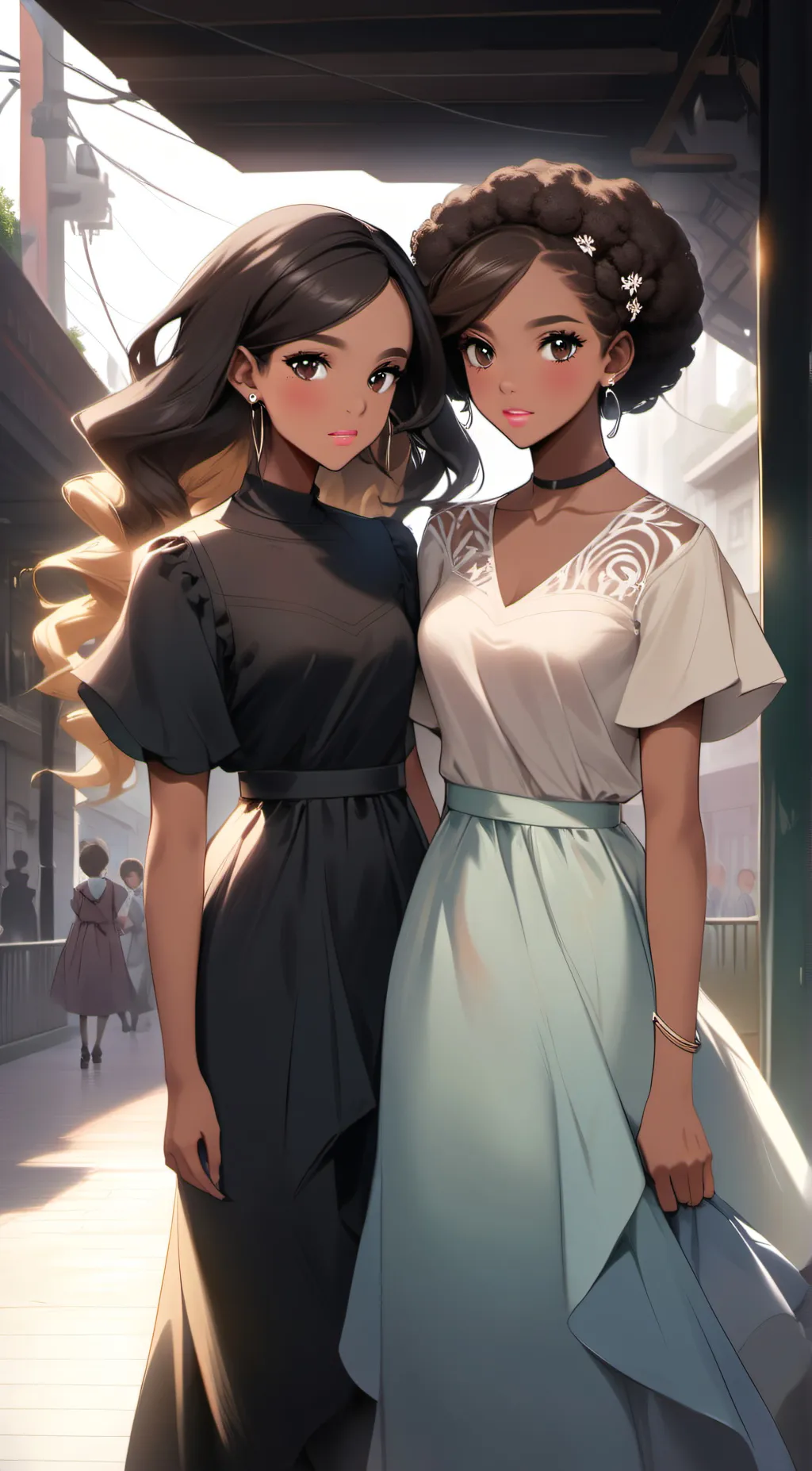 ai character: Mckenzie & Shanice background