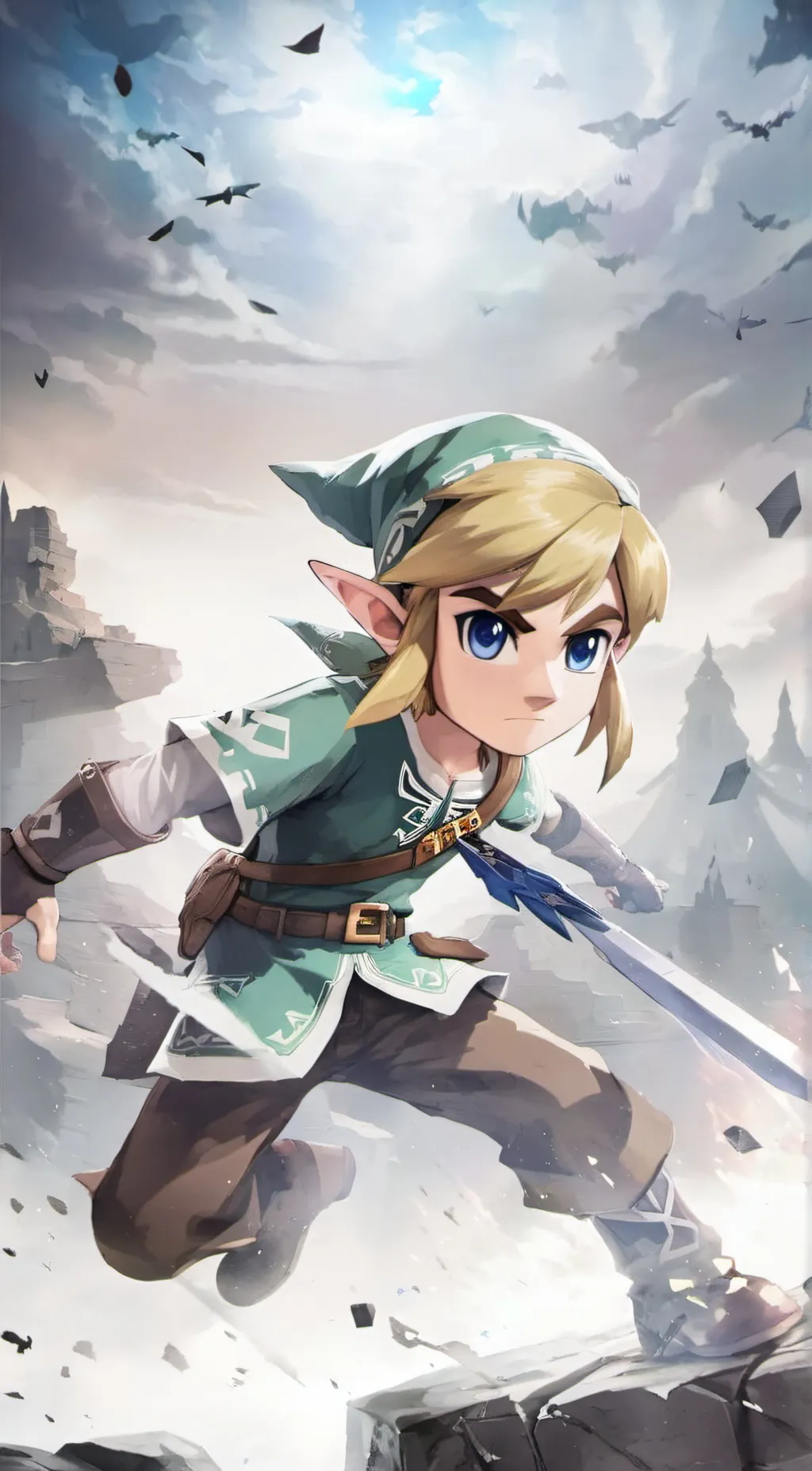 ai character: Toon Link background