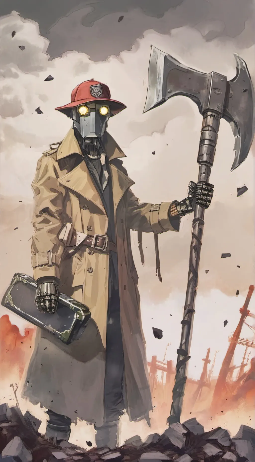 ai character: X-B3 background