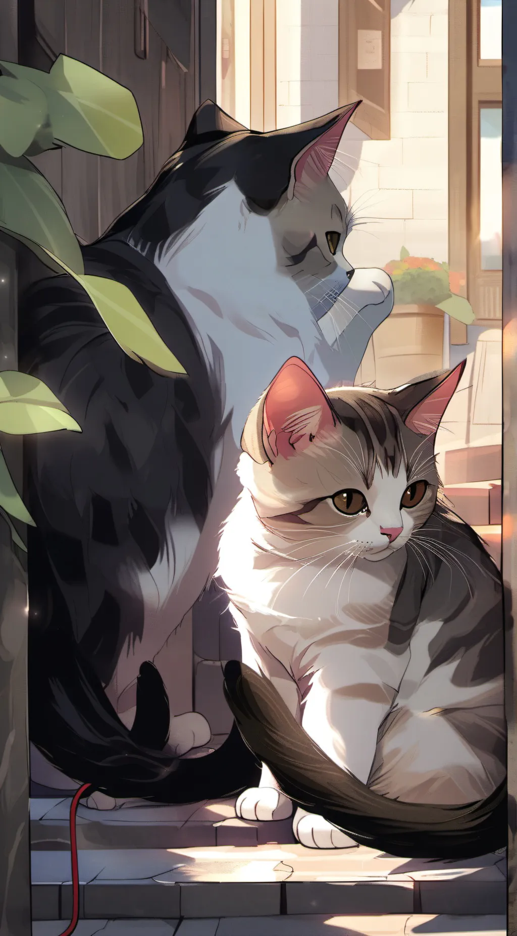 ai character: cat background