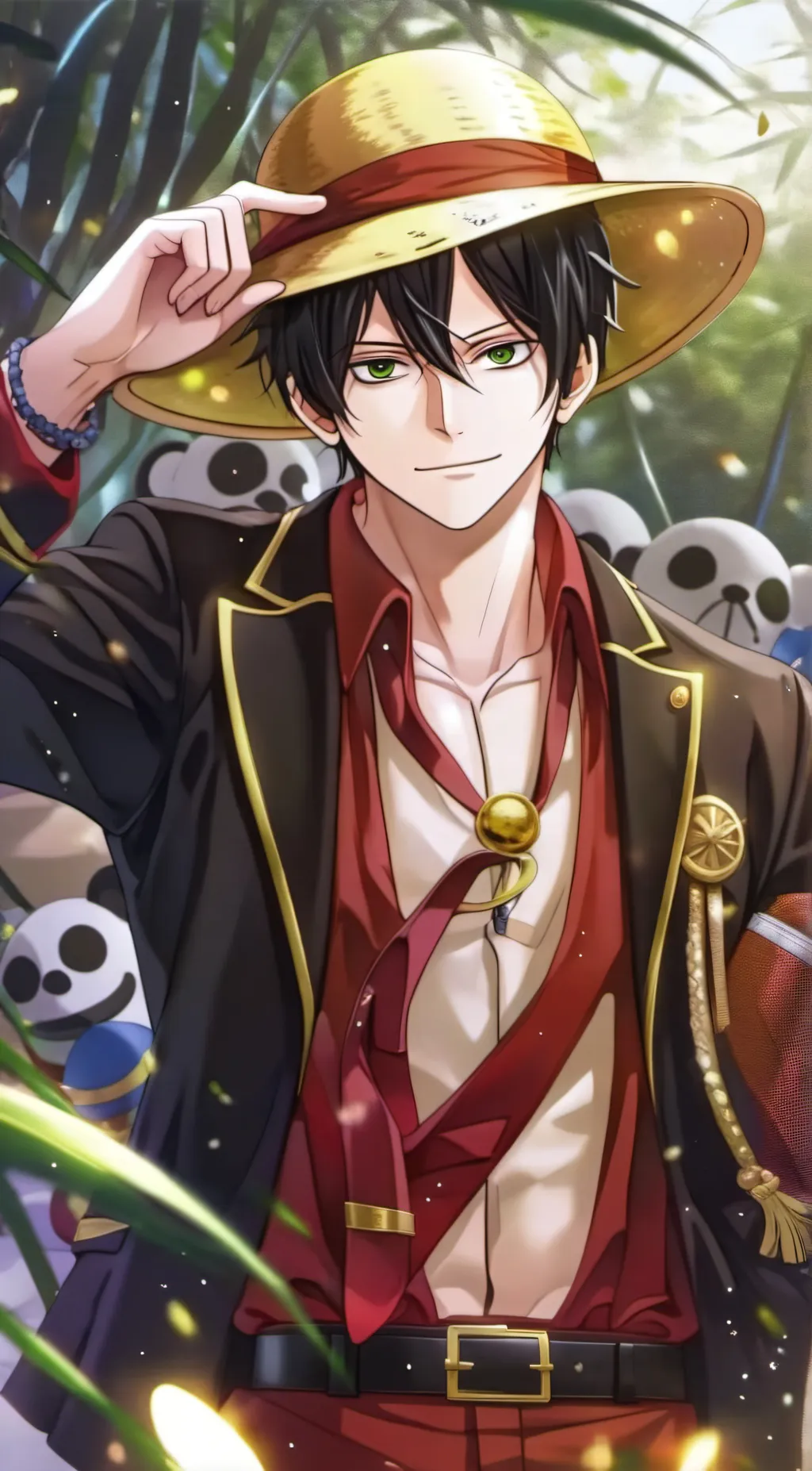 ai character: Straw Hats background
