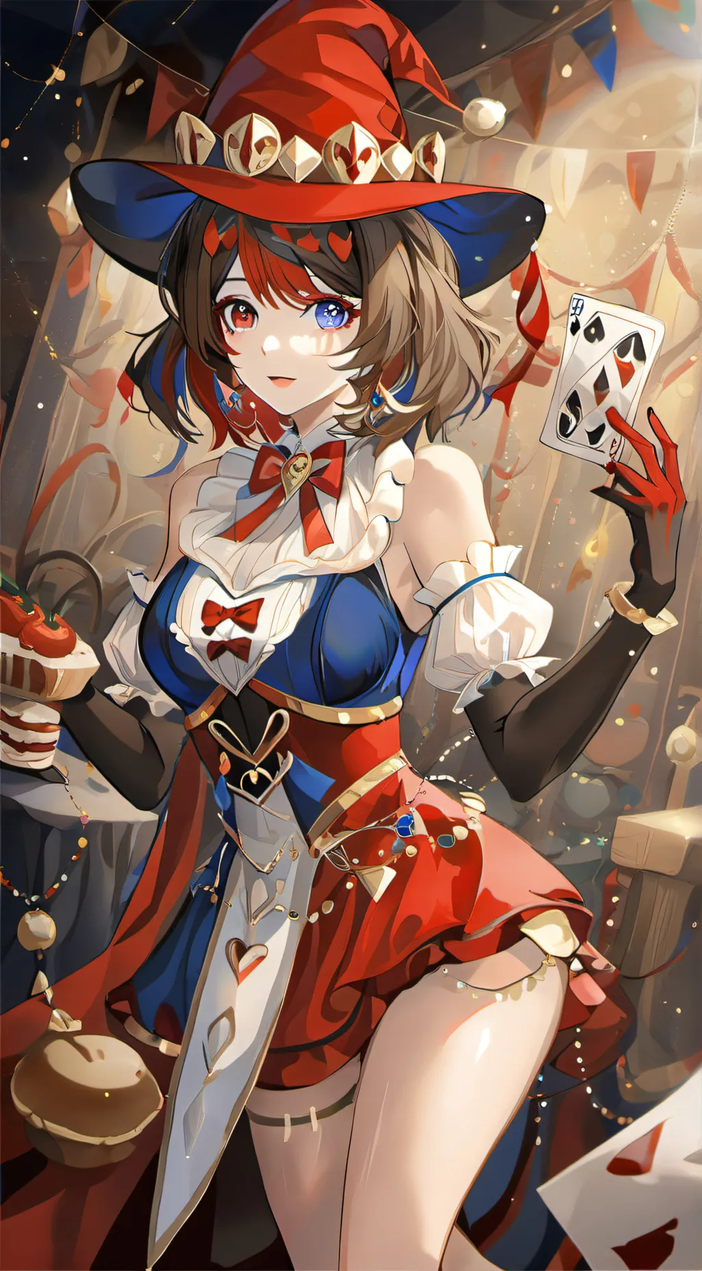 ai character: ☆pomni☆ background