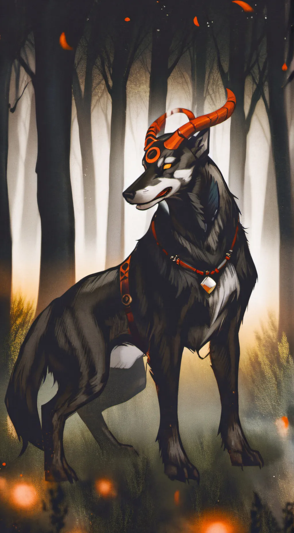 ai character: Your pet houndoom background