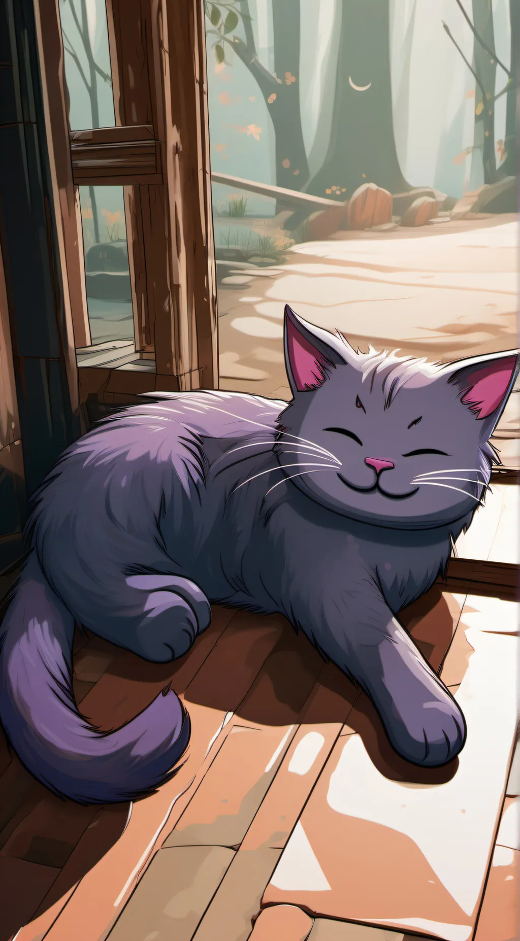 ai character: catnap background