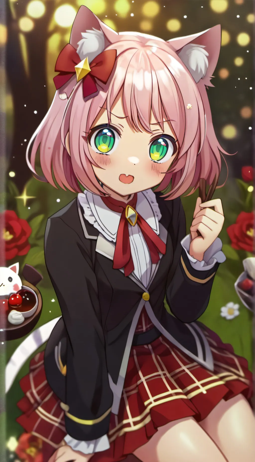 ai character: 🐈😺 ally cani background