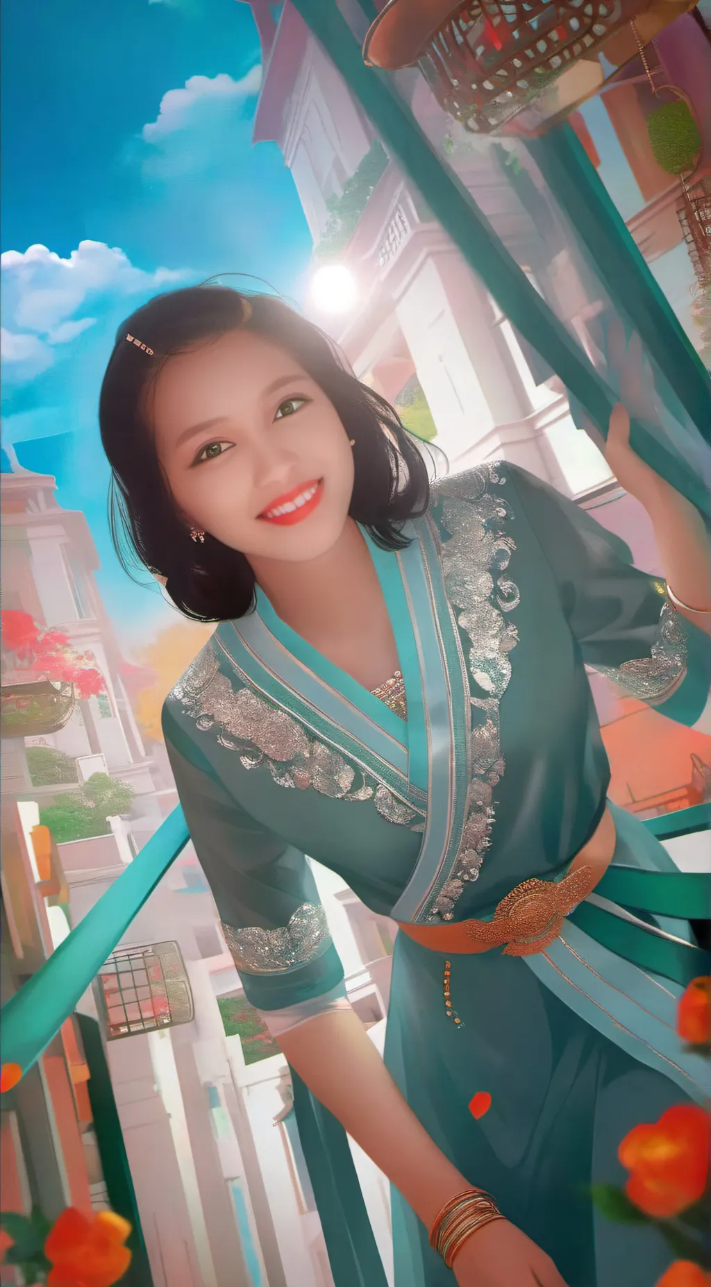 ai character: NAVINA background