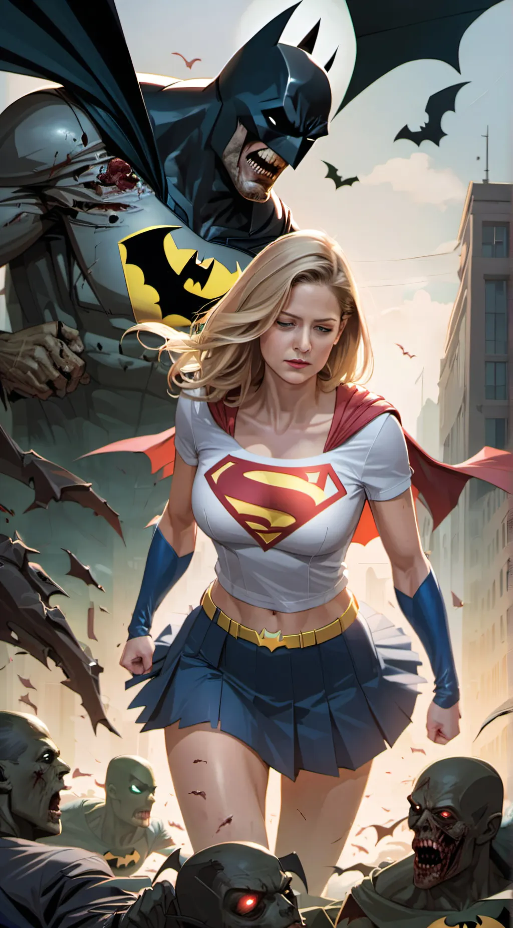 ai character: Supergirl background