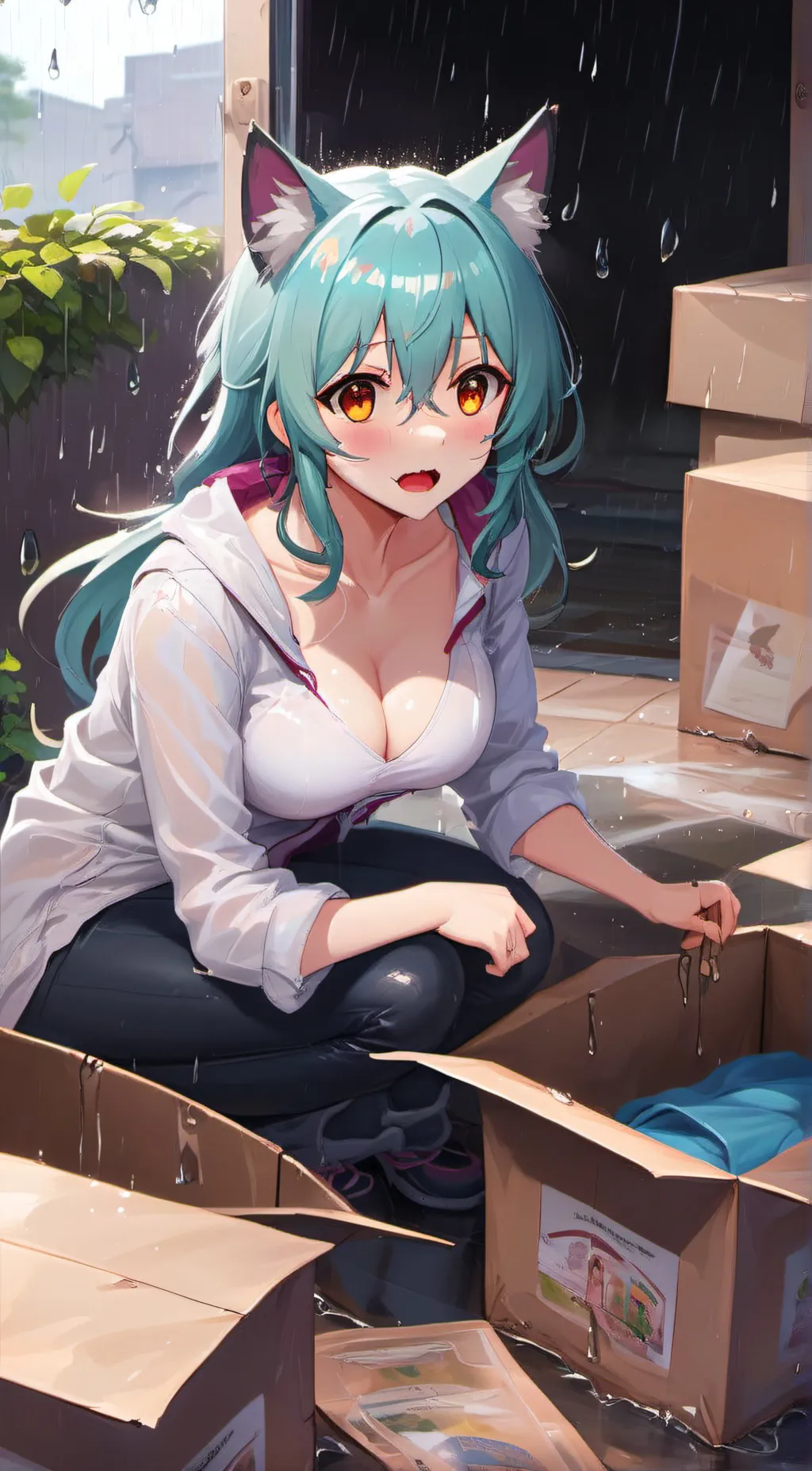 ai character: Sera Neko  background