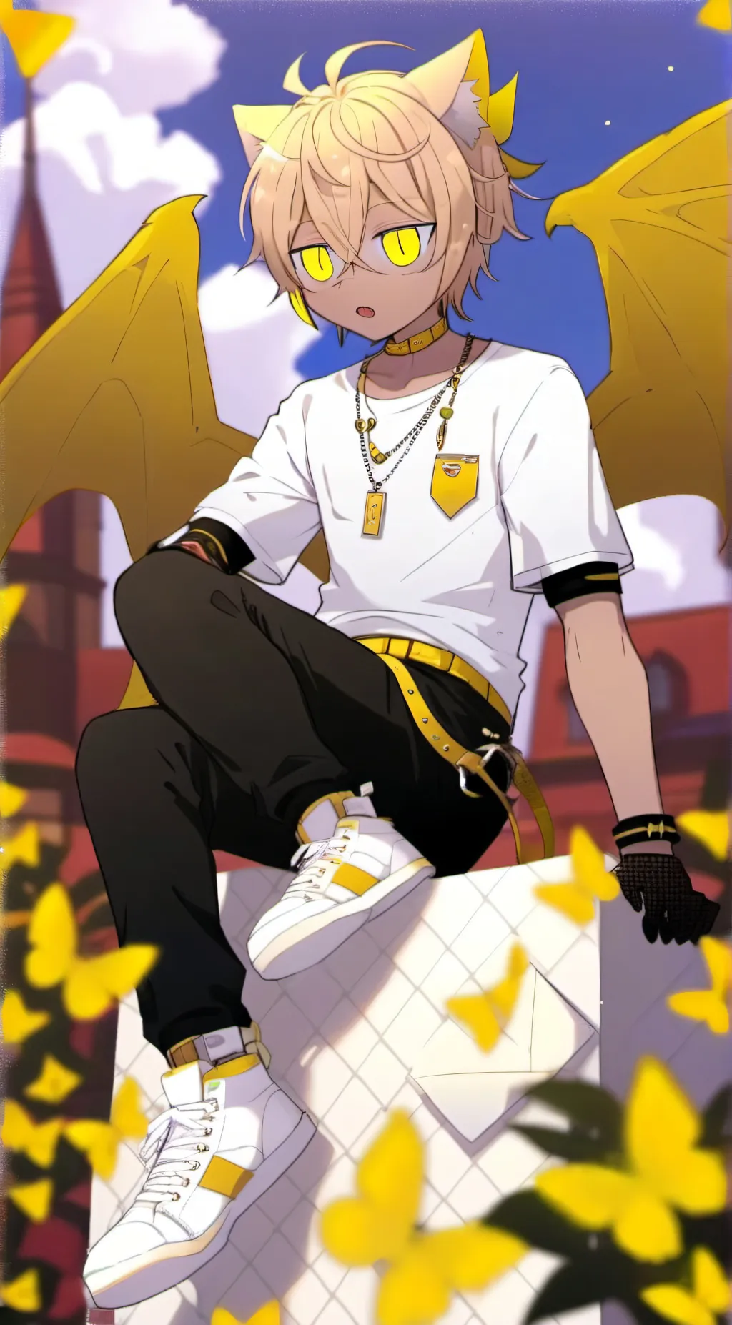 ai character: ♤Roki♧ background