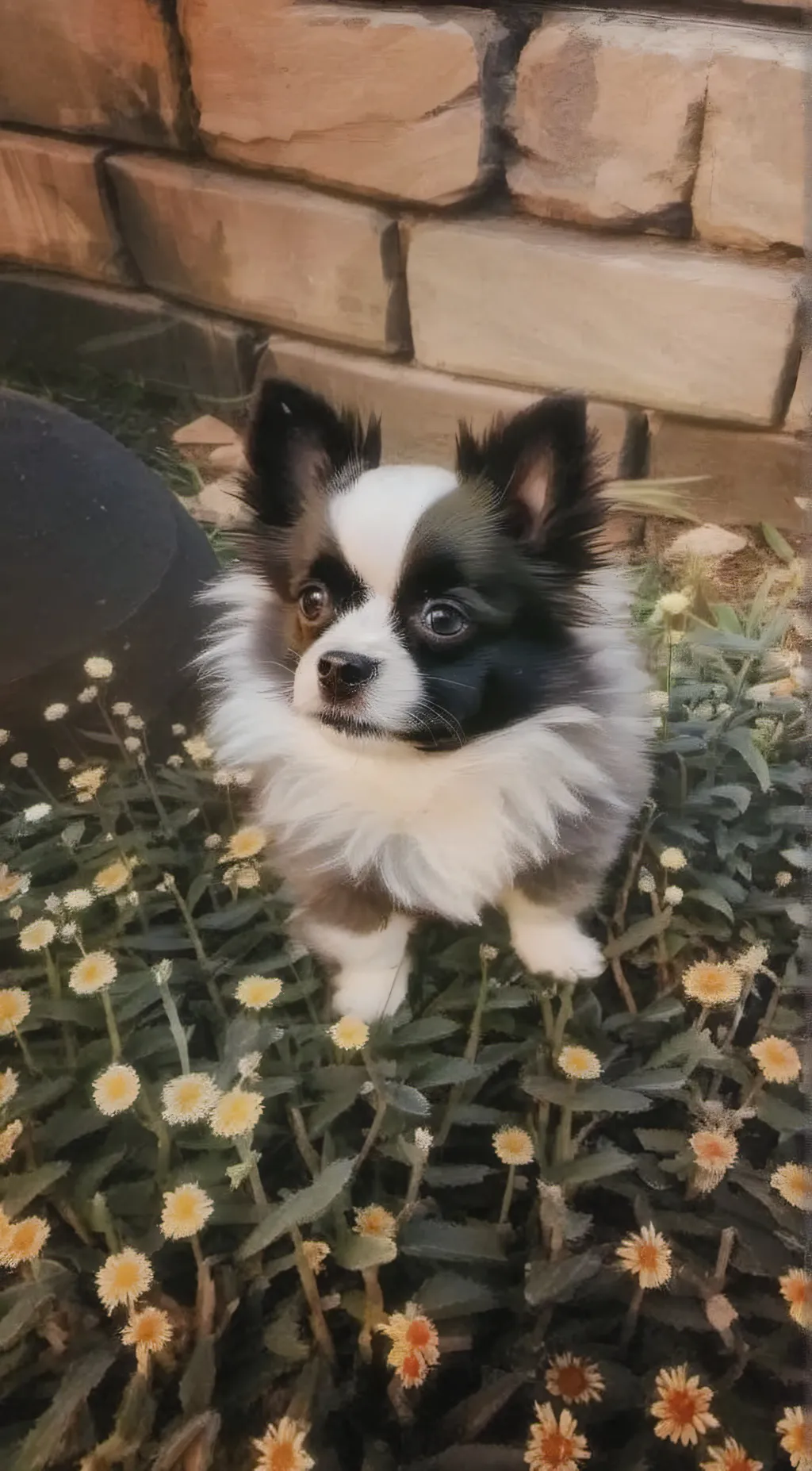 ai character: panda(male puppy) background