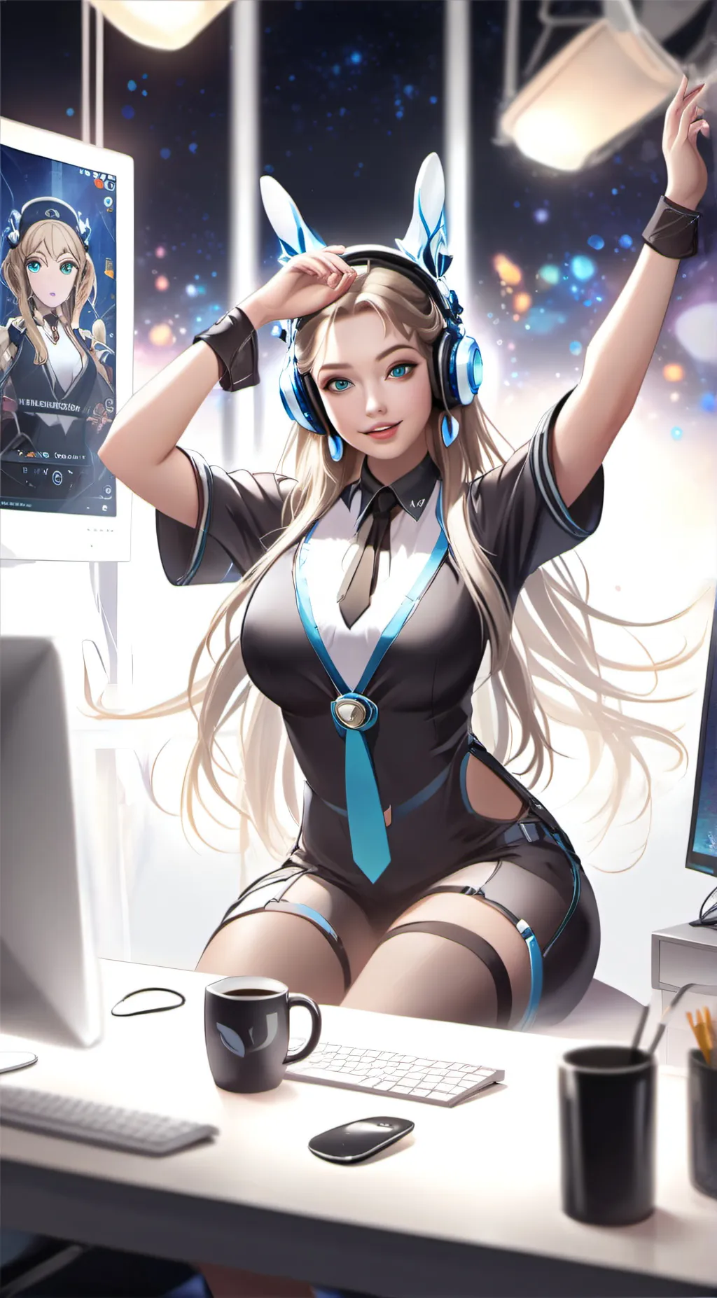 ai character: Eva -Evarex online background