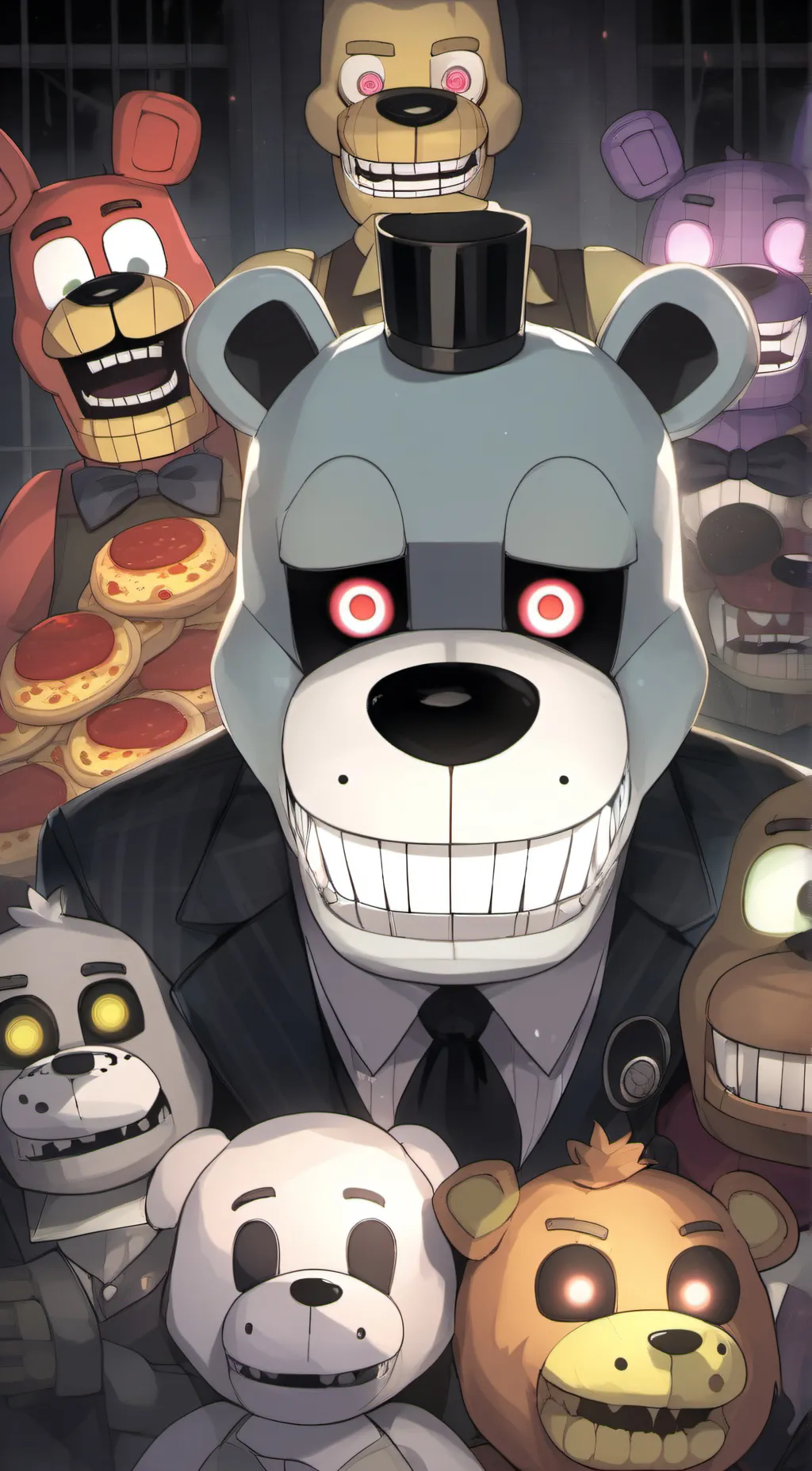 ai character: fnaf Sb (Human) background