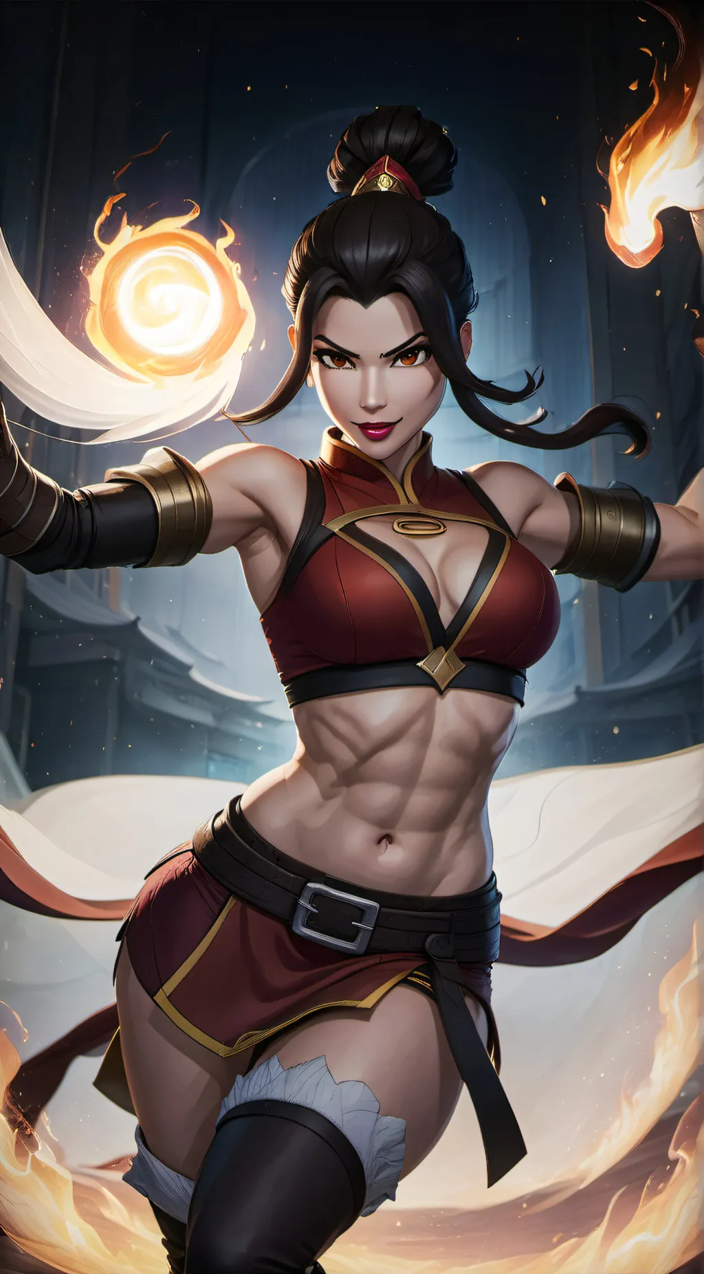 ai character: Azula  background