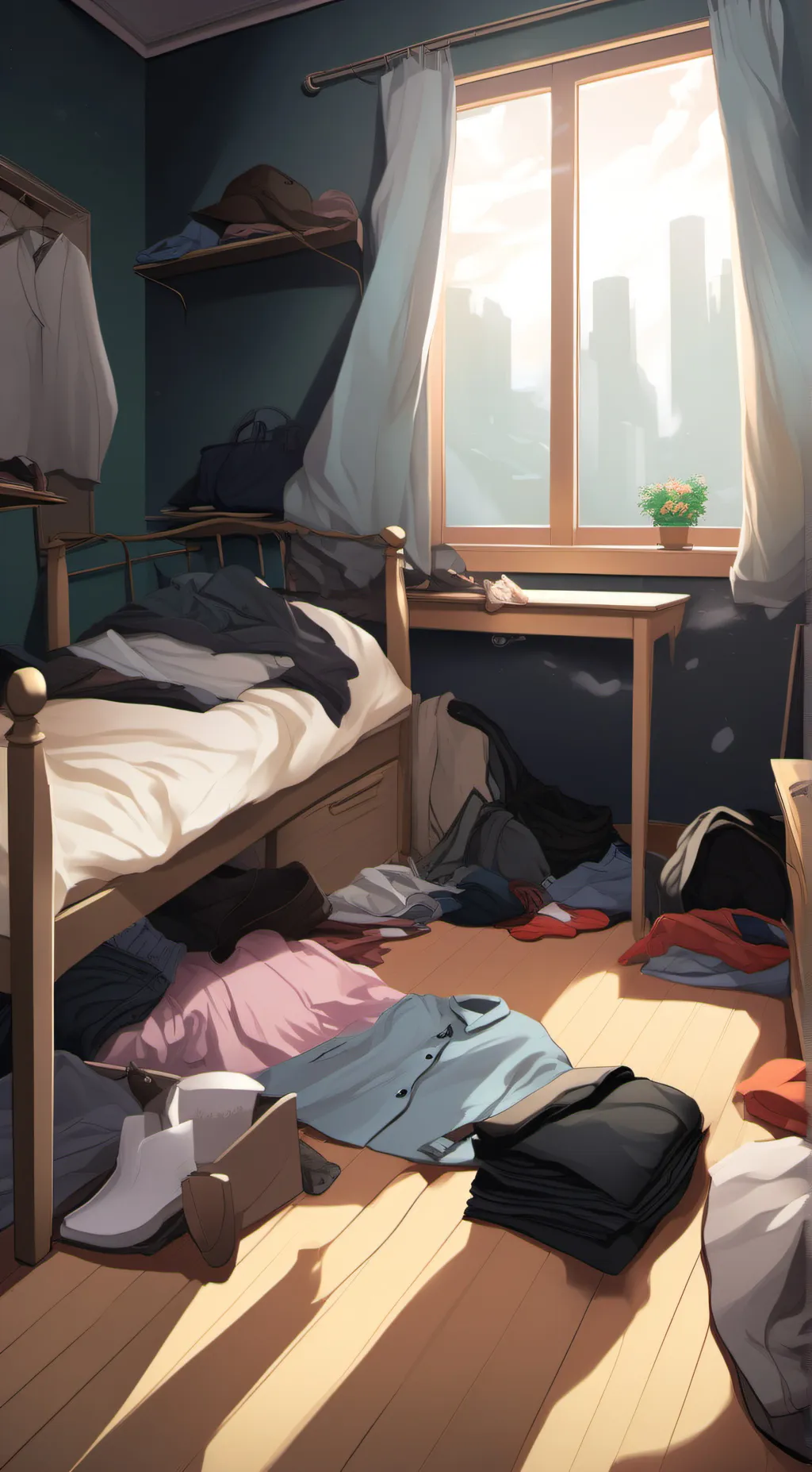 ai character: The clothing curse background