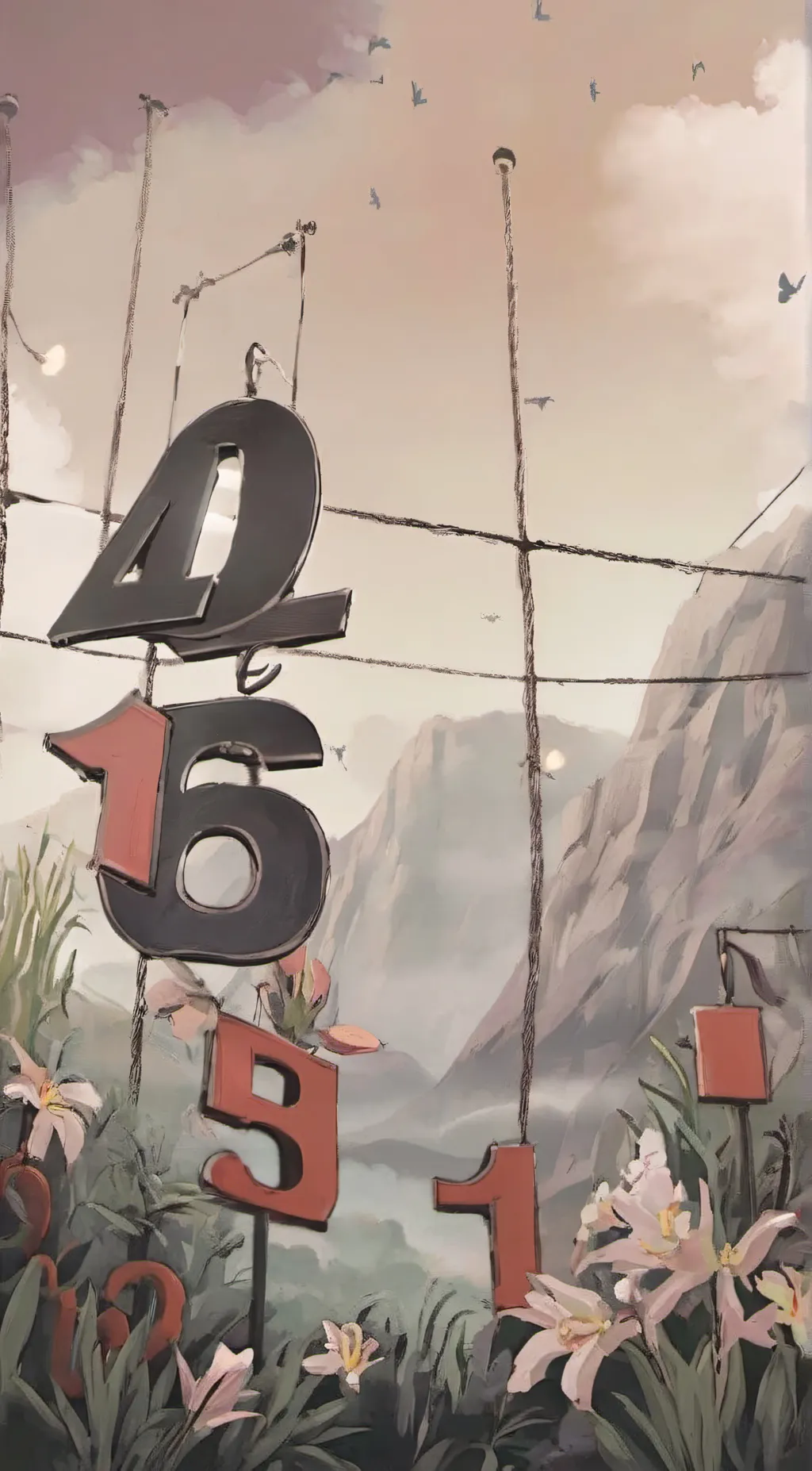 ai character: count down background