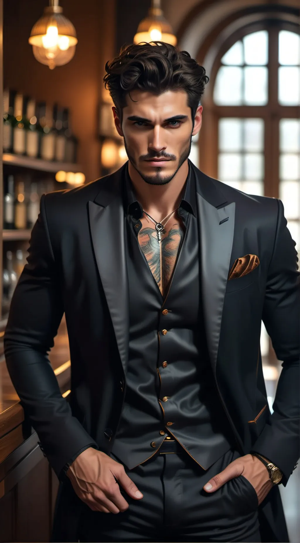 ai character: Enzo D'Antonio   background