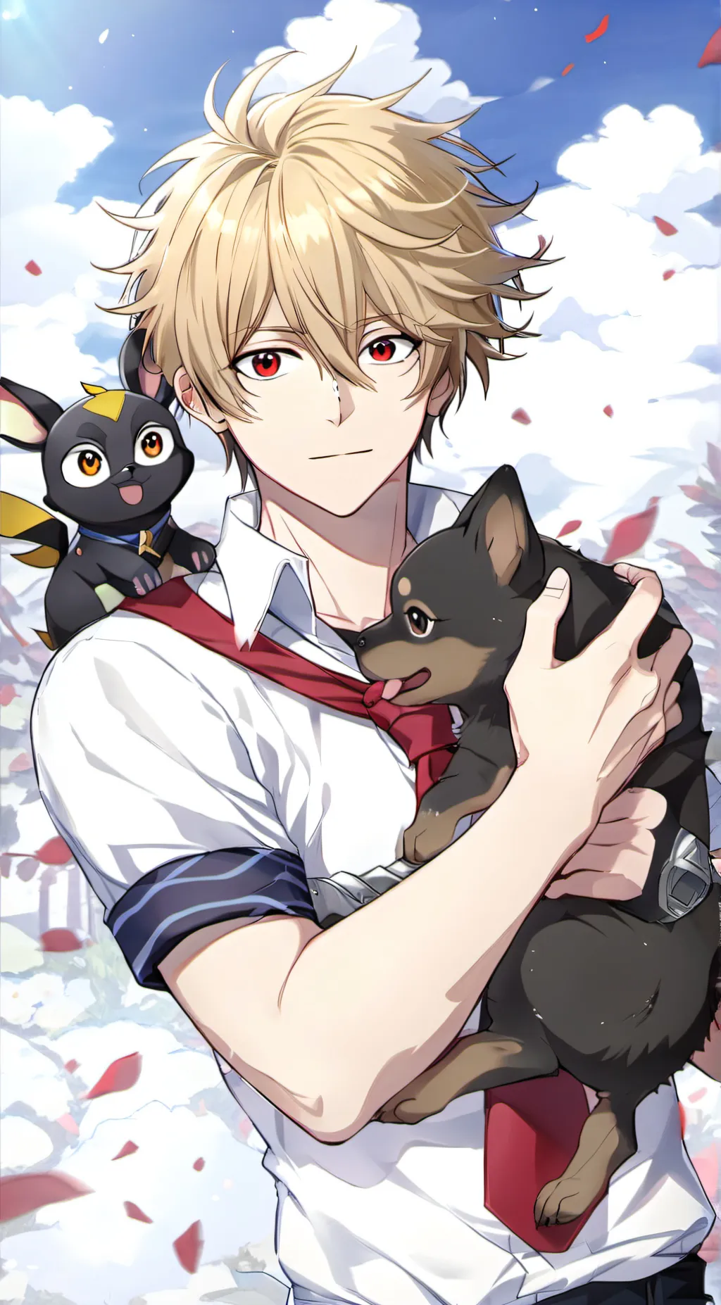 ai character: Katsuki Bakugo background