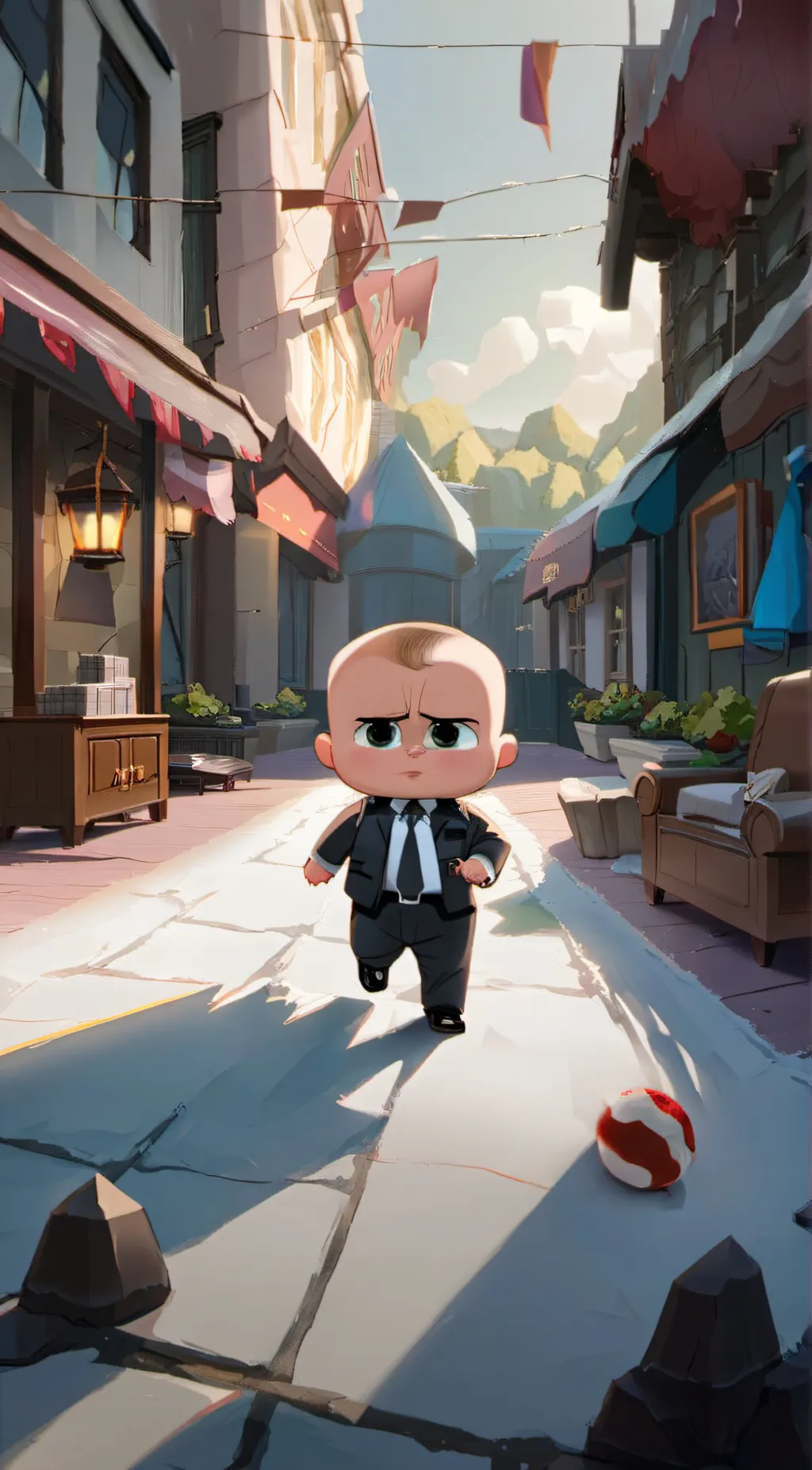 ai character: Boss Baby background